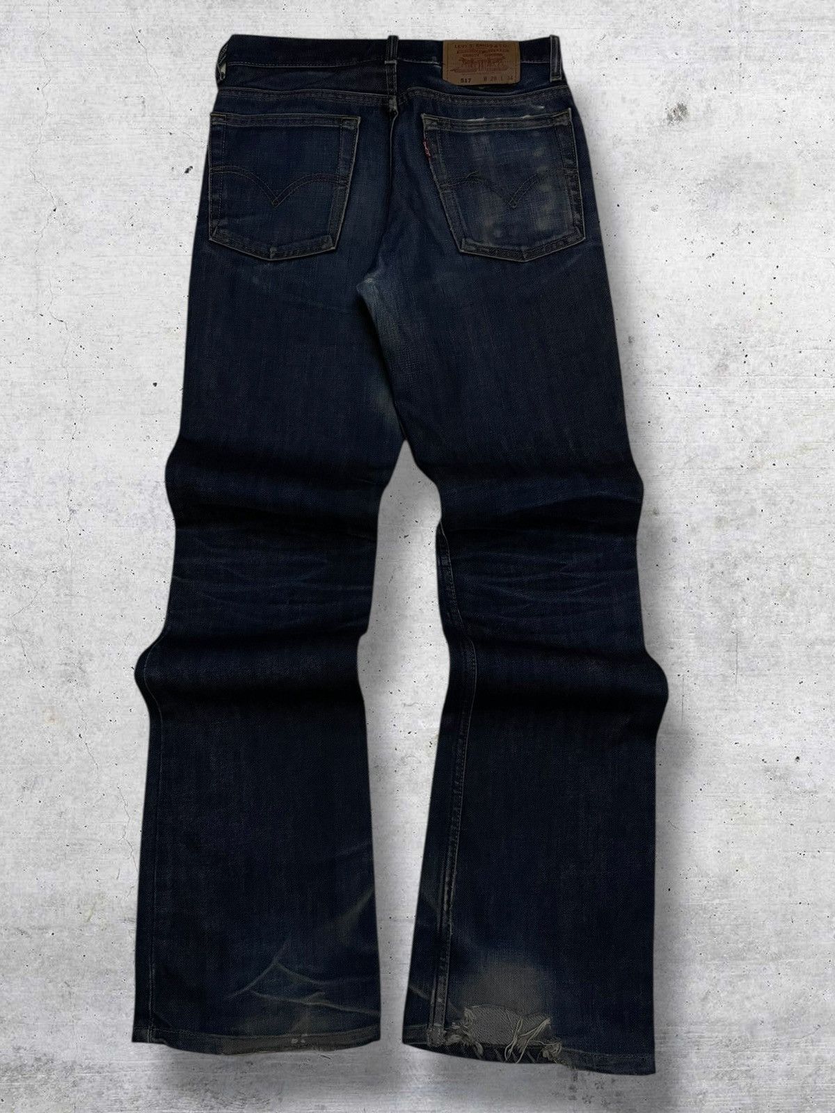Levi's Vintage Clothing VINTAGE 517 LEVIS 90S DESIGNER USA FLARED DISTRESSED DENIM Size US 28 / EU 44 - 8 Thumbnail