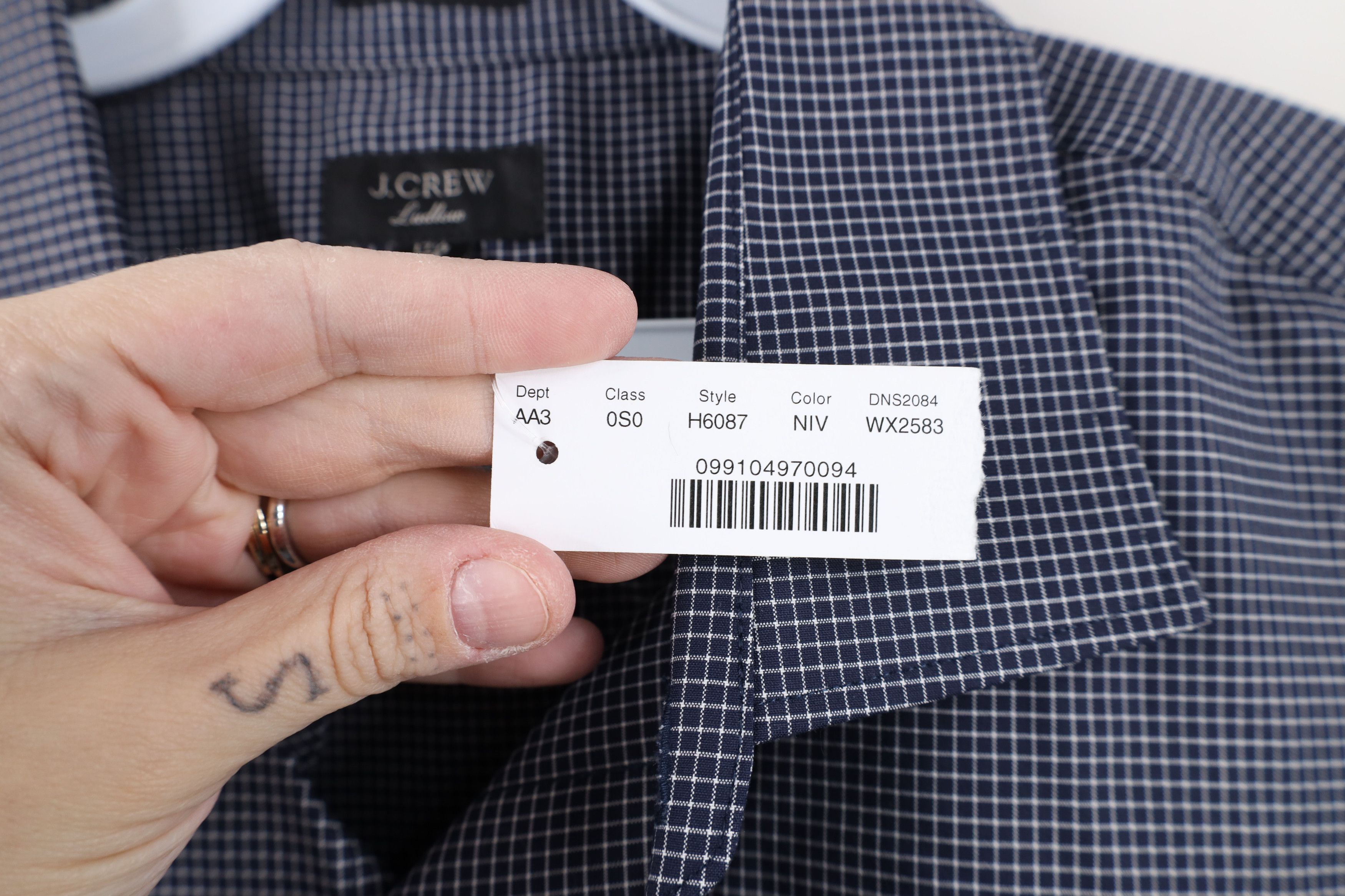 J.Crew New J Crew Collared Button Shirt Checkered Plaid Blue Cotton Size US M / EU 48-50 / 2 - 5 Thumbnail