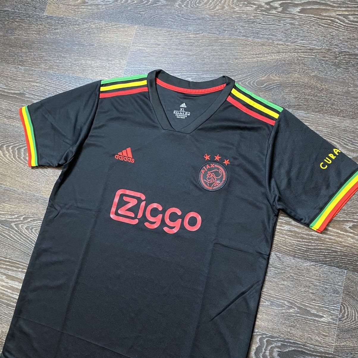 Adidas Adidas Ajax 2020 Bob Marley Rastafair T Shirt Jersey Size US XL / EU 56 / 4 - 2 Thumbnail