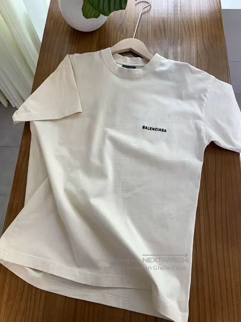 Balenciaga Balenciaga Front and Back Embroidered Letter Logo Short Sl Size US XS / EU 42 / 0 - 5 Thumbnail