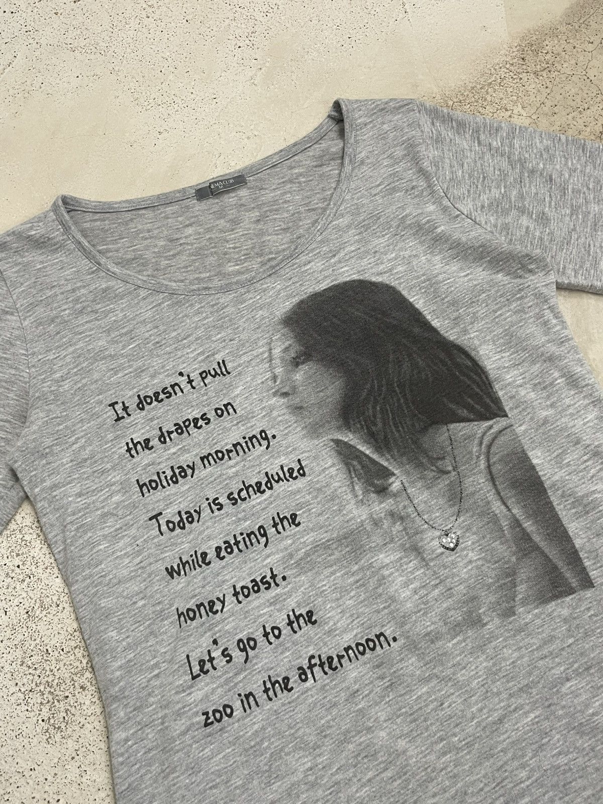 Hysteric Glamour × Japanese Brand Cinema Unisex Women Photo Glamour Wording Poem Size US XS / EU 42 / 0 - 5 Thumbnail