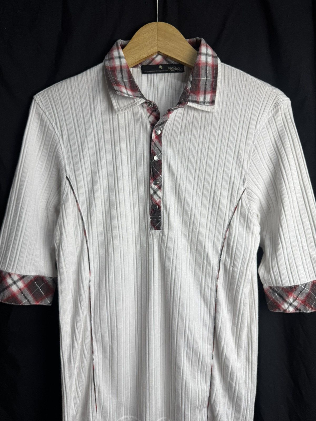 14th Addiction Vkei Mossimo Double Collar Half Button Poloshirt Size US M / EU 48-50 / 2 - 2 Thumbnail