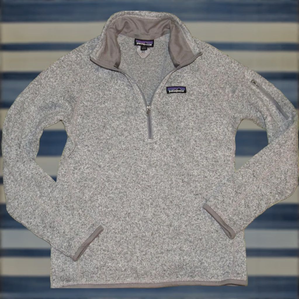 Patagonia PATAGONIA Grey 1/4 Zip Better Sweater Fleece Jacket Small Womens Size S / US 4 / IT 40 - 1 Thumbnail