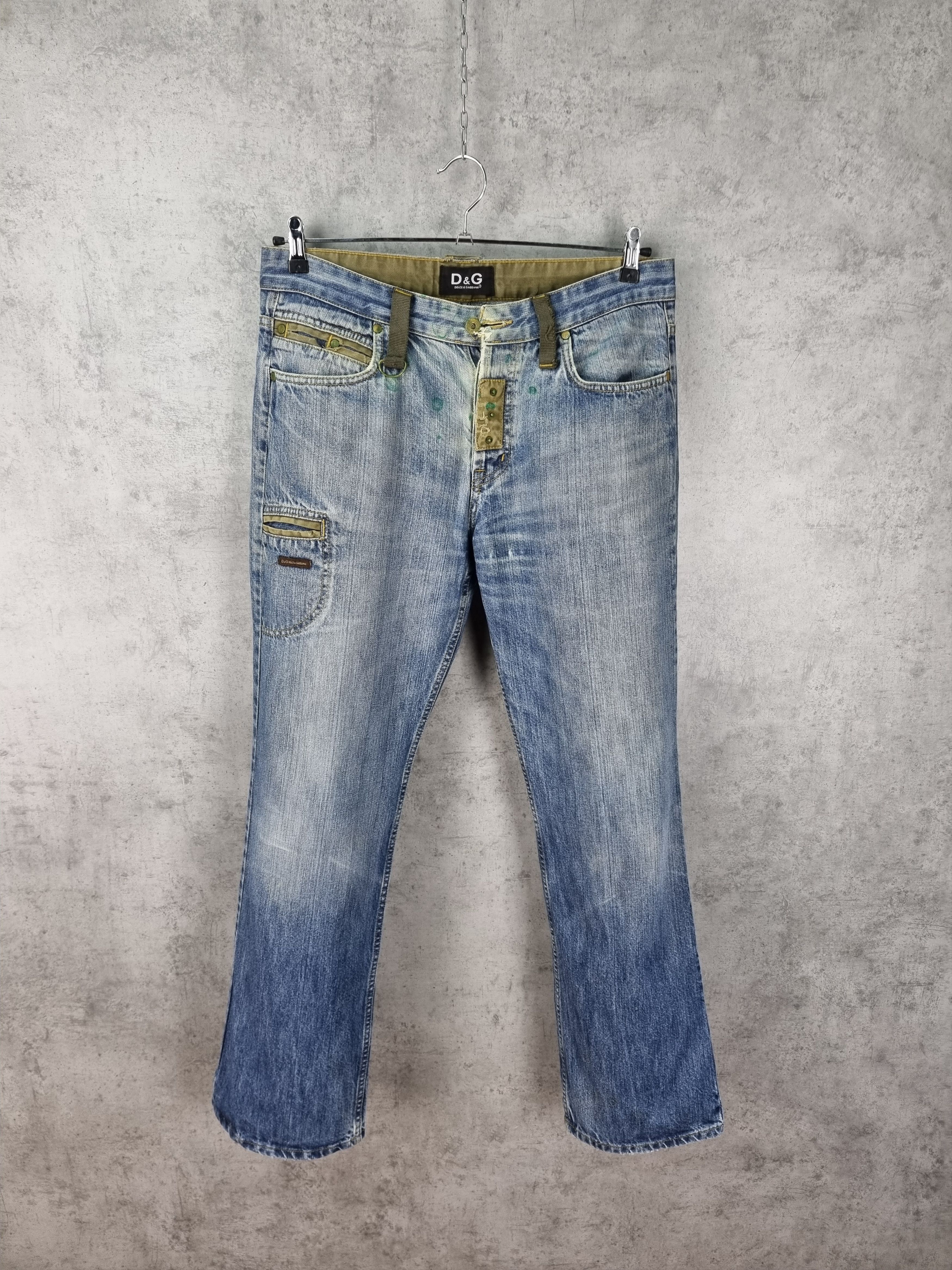 Vintage 90s Dolce & Gabbana Dirty Aesthetic Denim Jeans Size US 32 / EU 48 - 7 Thumbnail