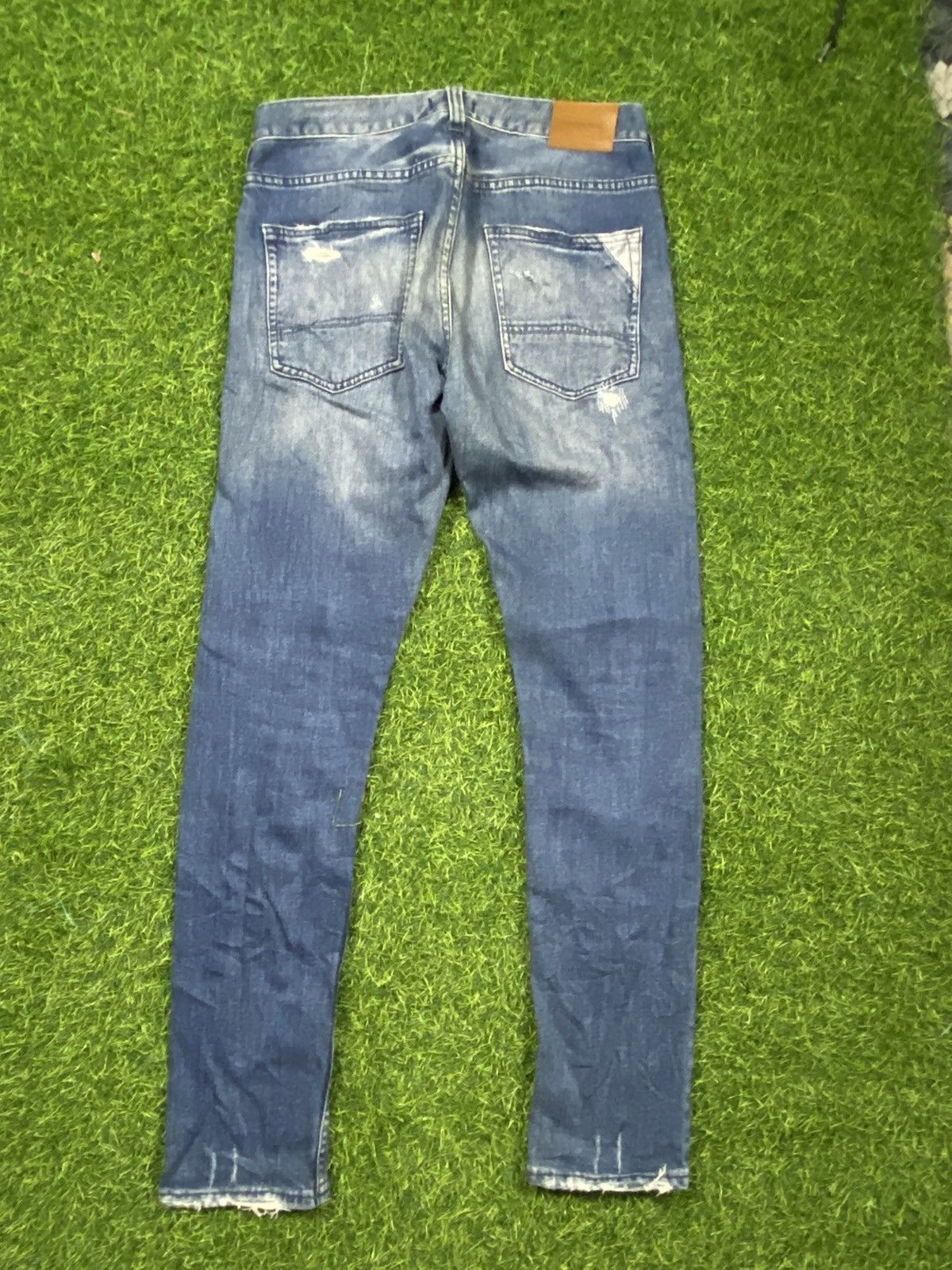 Blue Blue Japan Bayflow patchwork tapered denim jeans Size US 30 / EU 46 - 3 Thumbnail