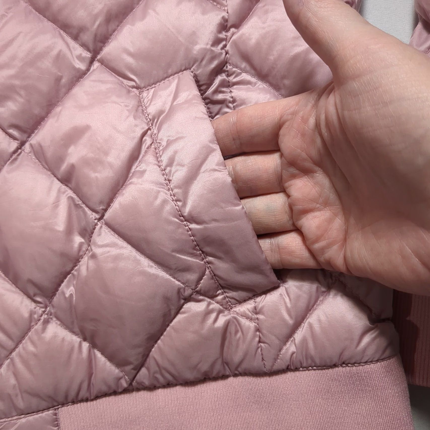 Vintage 32 Degrees Heat Womens Down Quilted Bomber Jacket Mauve Pink Size Medium Size M / US 6-8 / IT 42-44 - 6 Thumbnail