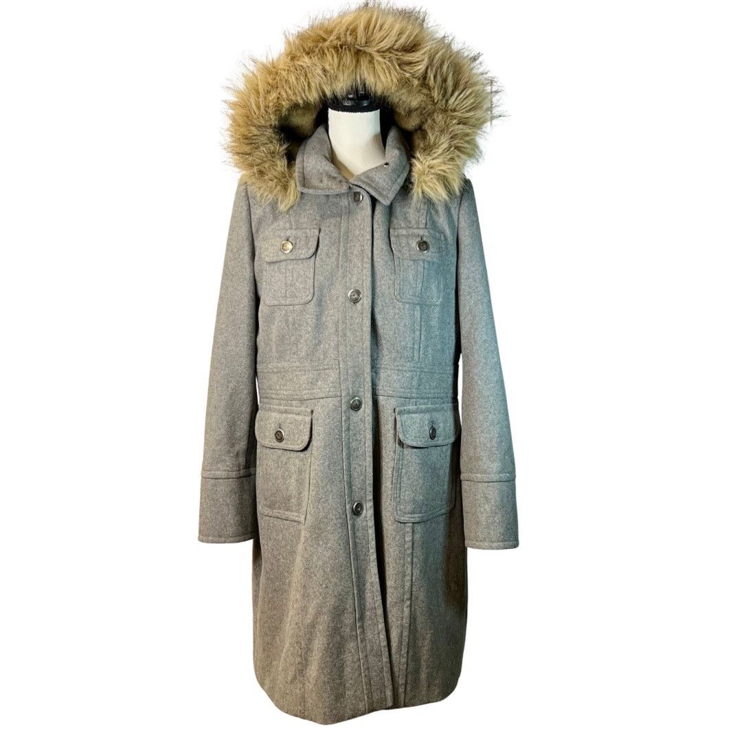 Esprit Esprit Women's Gray Wool Blend Coat Size XL Size XL / US 12-14 / IT 48-50 - 1 Thumbnail