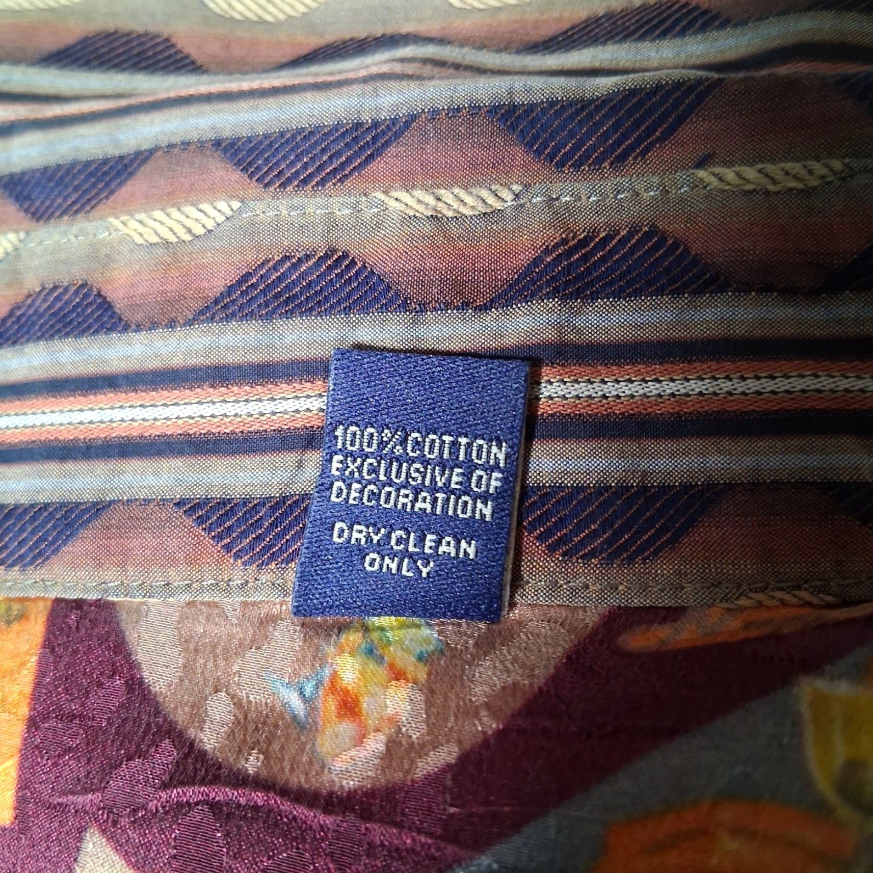 Robert Graham Robert Graham Shirt Men 2XL Purple Stripe Gin And Tonic Flip Cuff Artsy Abstract Size US XXL / EU 58 / 5 - 6 Thumbnail