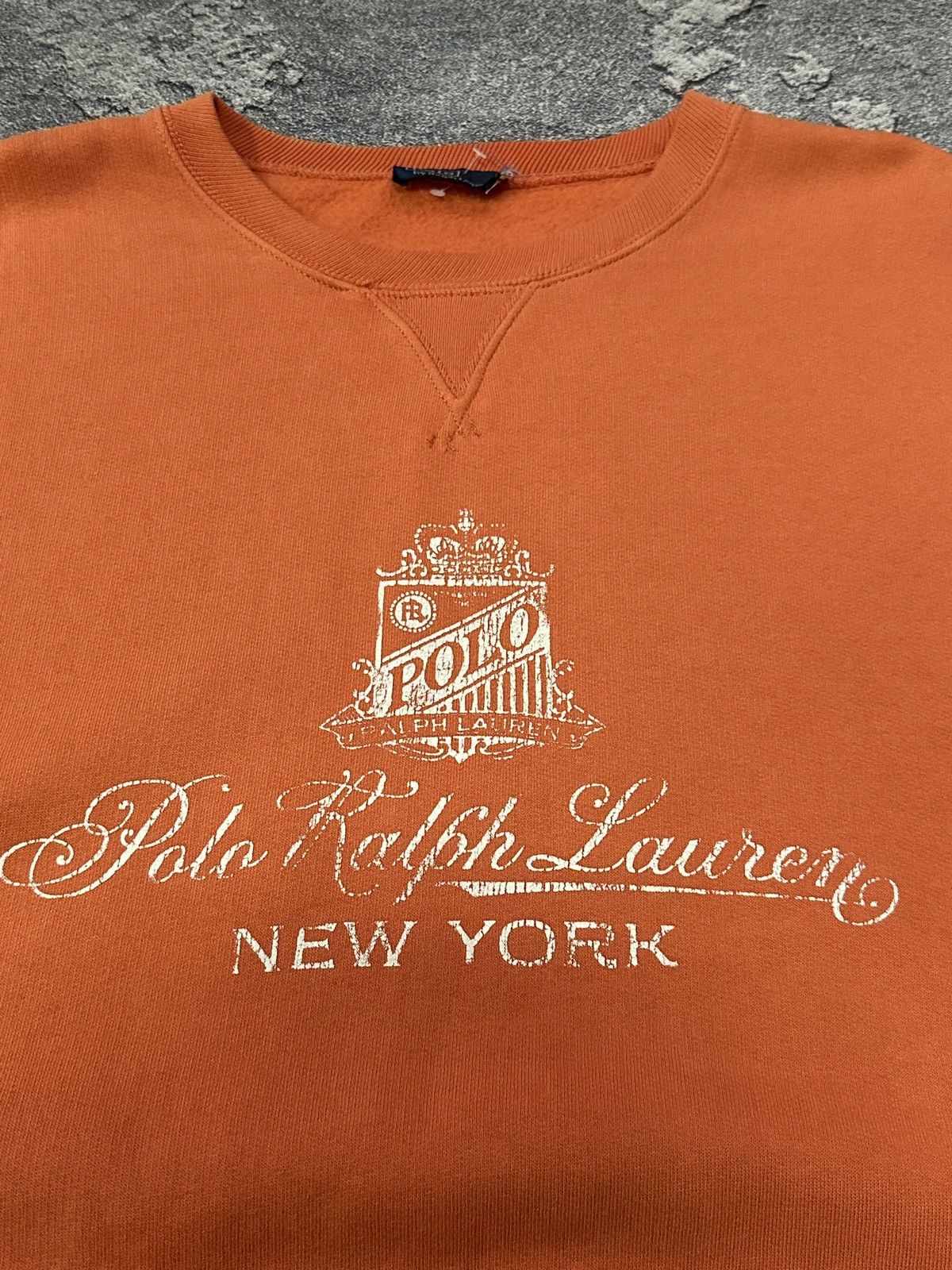 Polo Ralph Lauren Vintage Polo Ralph Lauren Sun Faded Orange Sweatshirt M Size US M / EU 48-50 / 2 - 9 Thumbnail