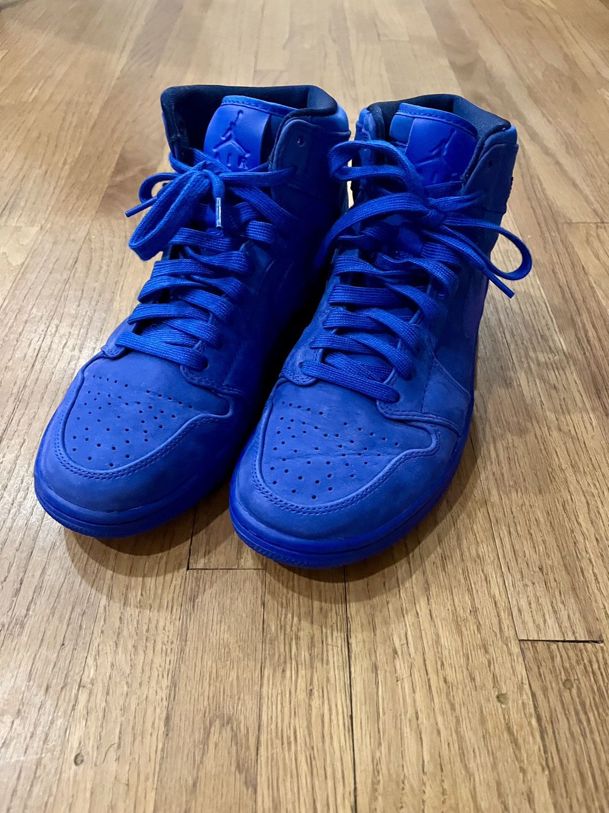 Nike Nike Jordan 1 Retro High Suede Blue Size US 10 / IT 40 - 1 Thumbnail