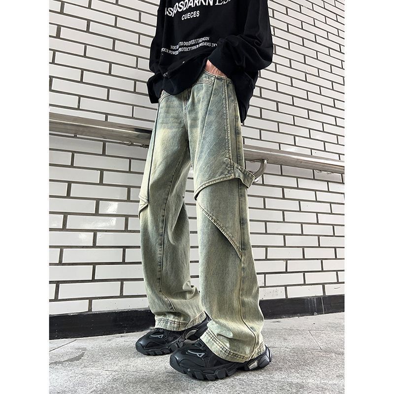 Japanese Brand Vintage men's loose washed tie-dye flared jeans Size US 32 / EU 48 - 1 Thumbnail