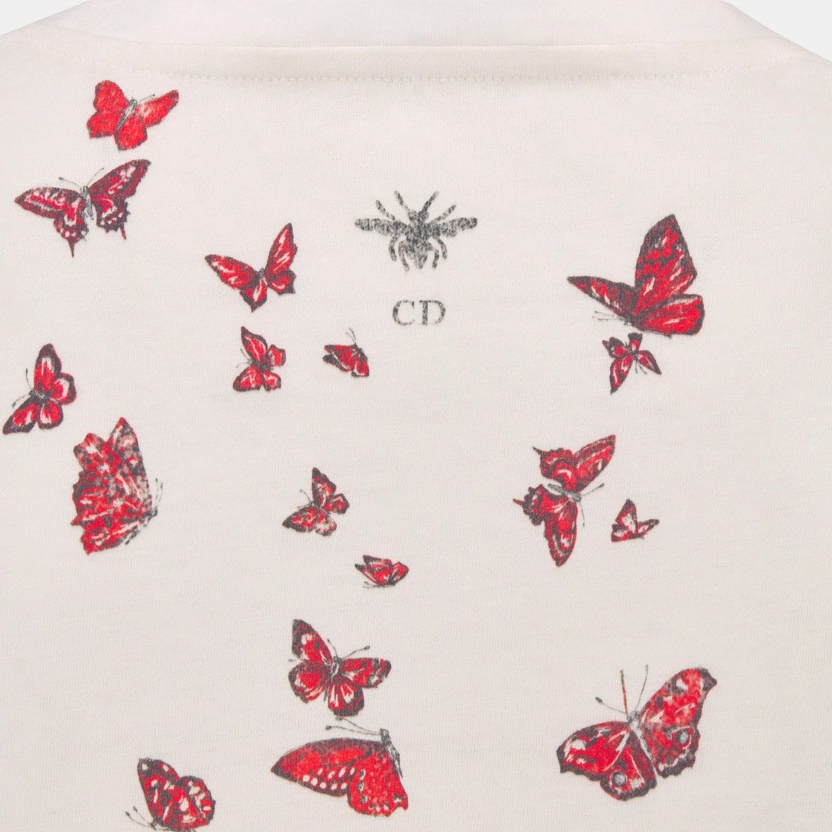 Dior o1bcso1str0225 T-Shirt in White/Red Size M / US 6-8 / IT 42-44 - 3 Thumbnail