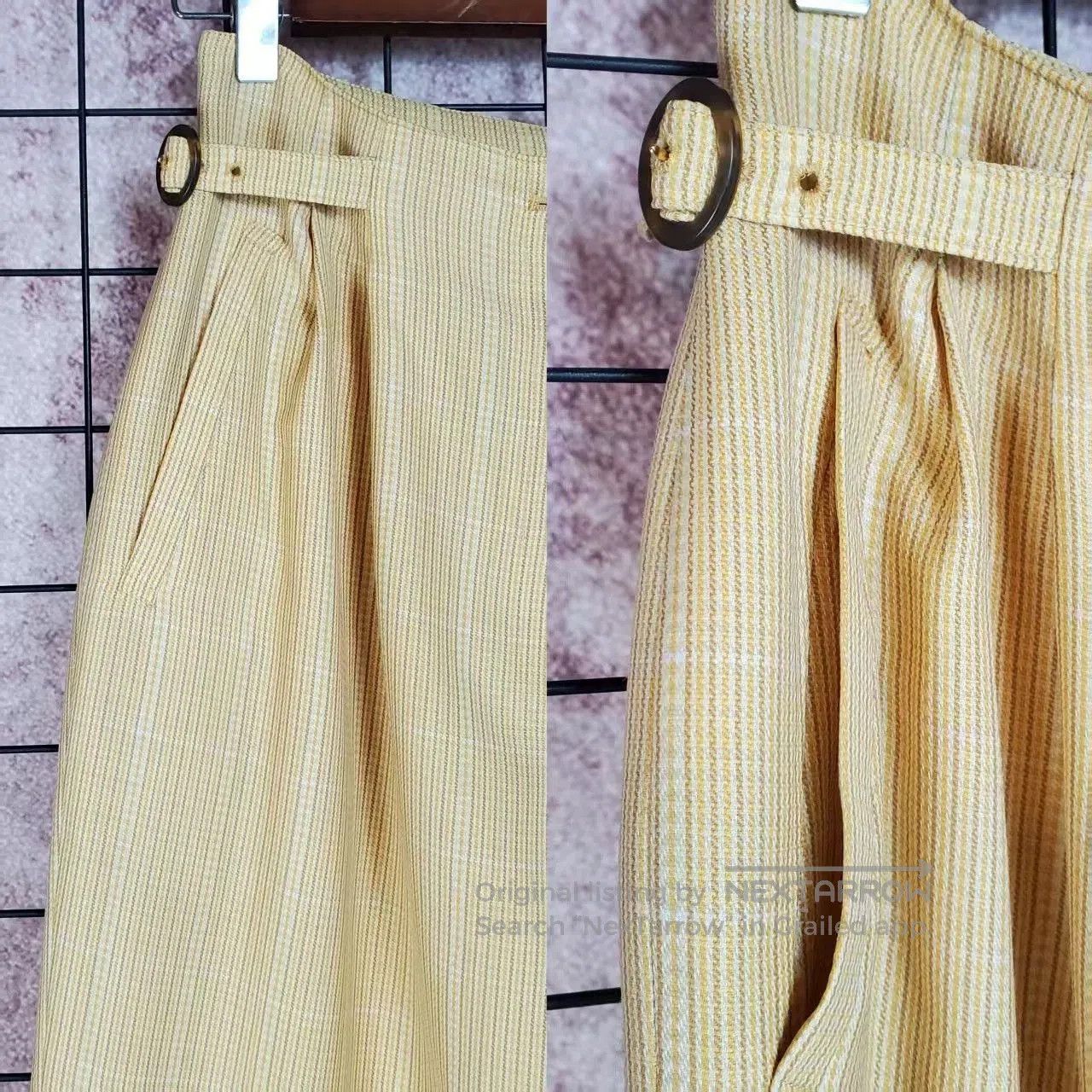 Dior dior high waist wool pants with side ties. Size US 34 / EU 50 - 5 Thumbnail
