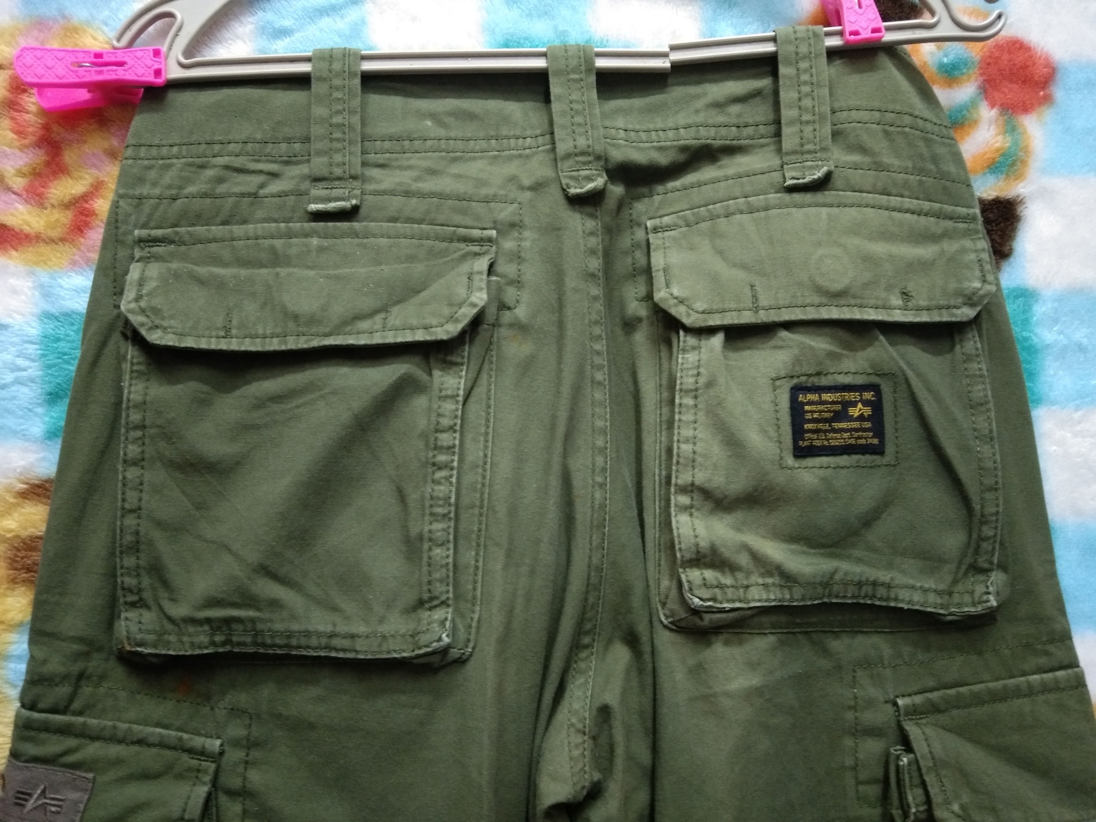 Alpha Industries VINTAGE ALPHA INDUSTRIES 8 POCKETS CARGO PANT. Size US 30 / EU 46 - 12 Thumbnail