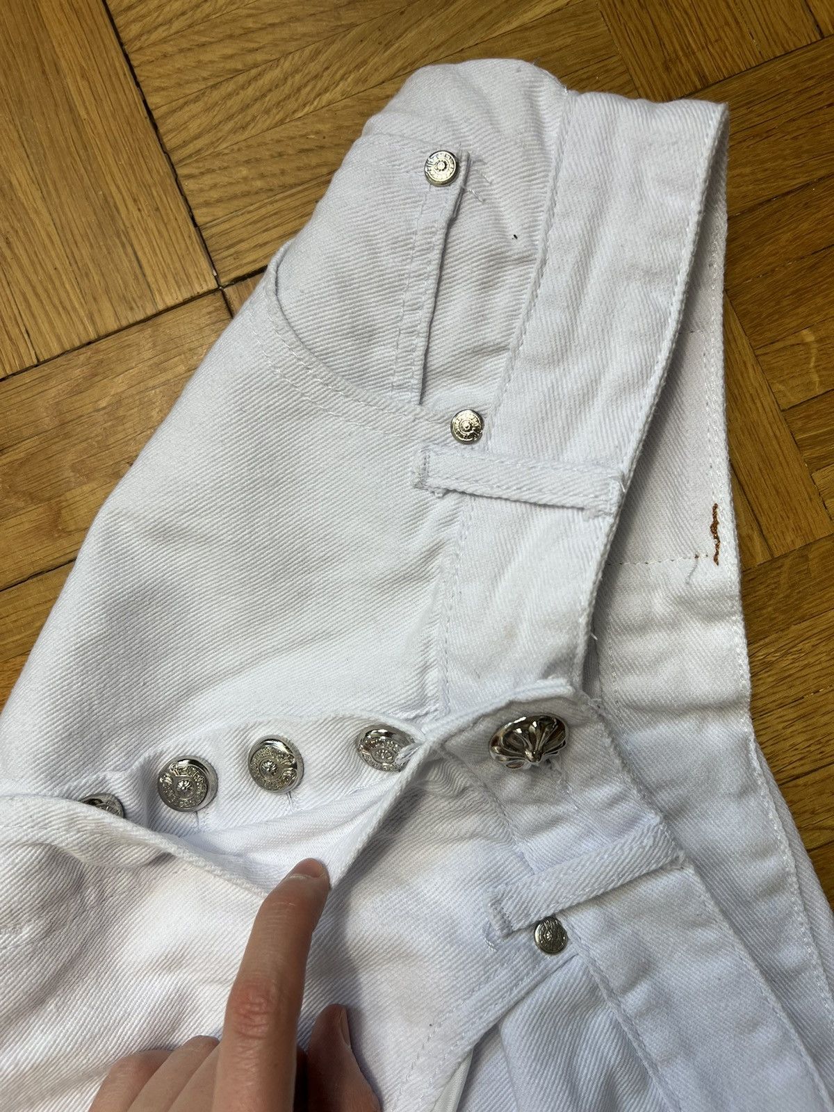 Levi's Pants Levi’s 550 Crosses Y2K White Unisex Size US 32 / EU 48 - 5 Thumbnail