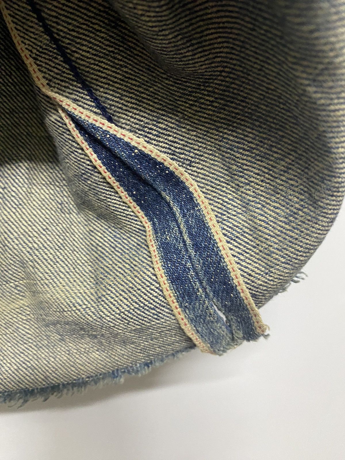 Levi's Levis BE 502 Button J22 Selvedge Distressed Denim Jeans Size US 34 / EU 50 - 14 Thumbnail