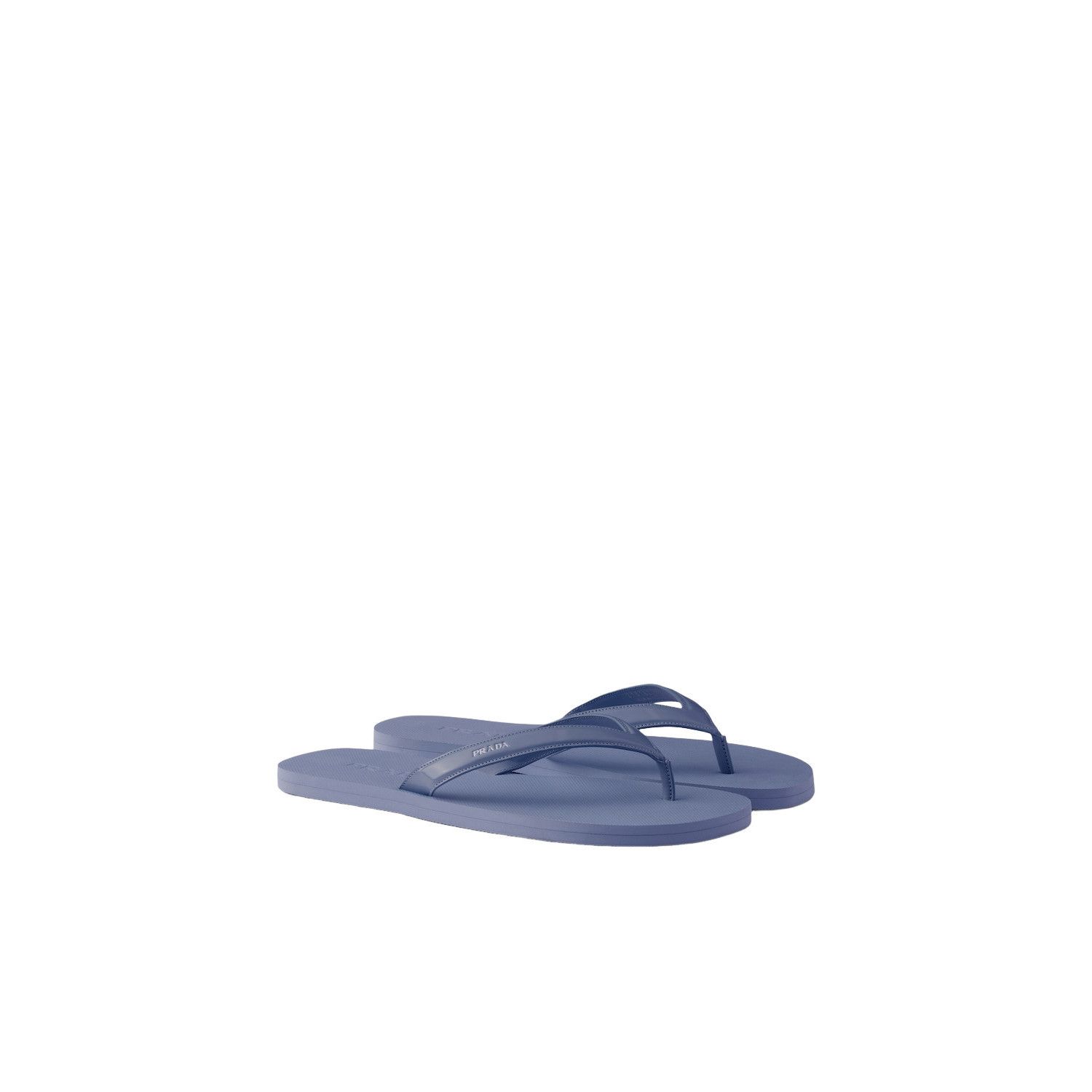 Prada PRADA $850 Aviation Blue Leather Flip Flops New & Authentic Size US 8 / EU 41 - 1 Thumbnail