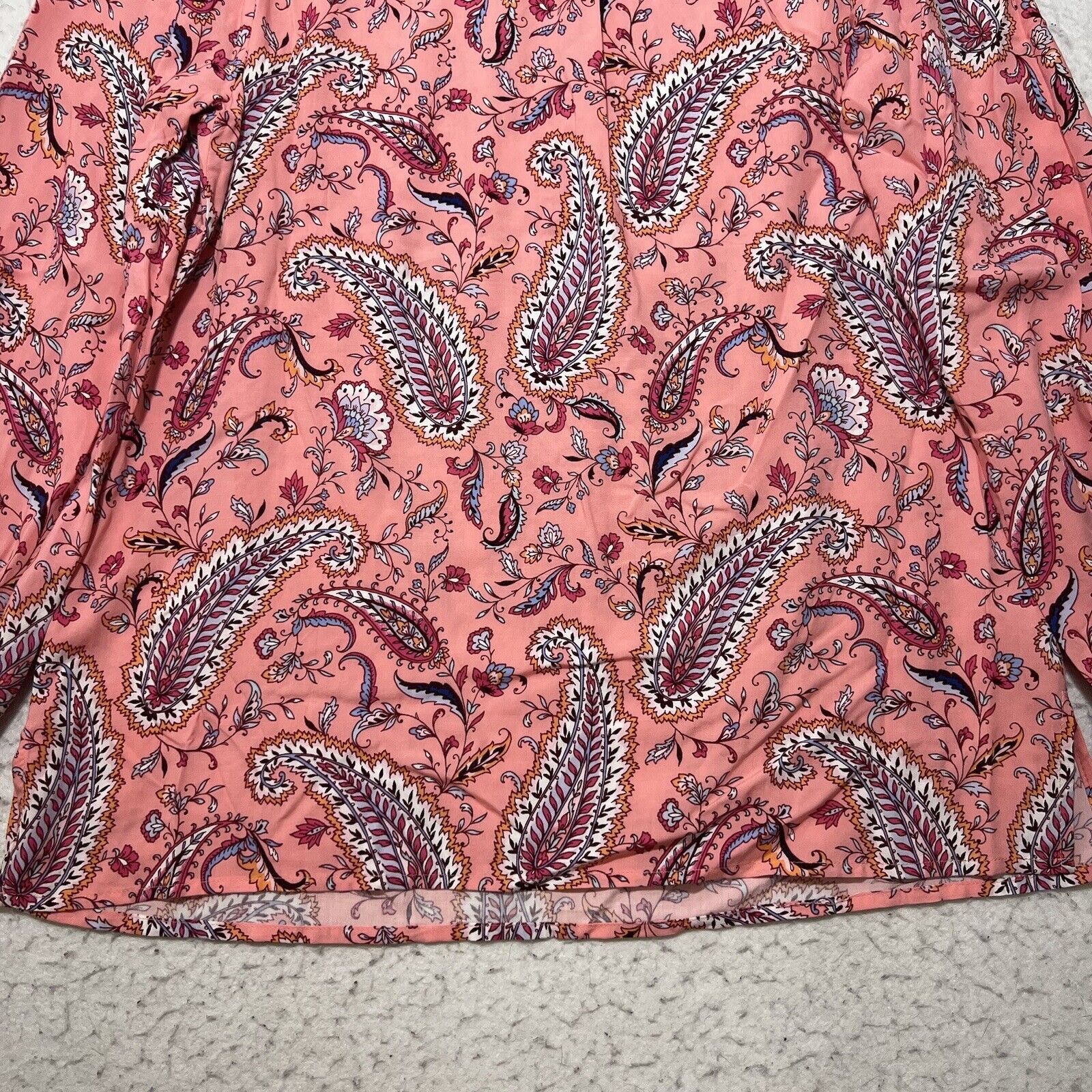 Other Talbots Small Pink Paisley Blouse Button Up Colorful Top Size S / US 4 / IT 40 - 11 Thumbnail