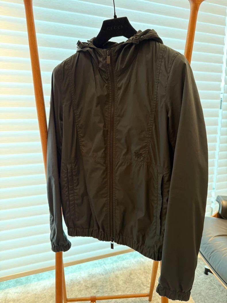 Dior Dior Black front embroidery, back logo hooded zipper jacket Size US S / EU 44-46 / 1 - 2 Thumbnail