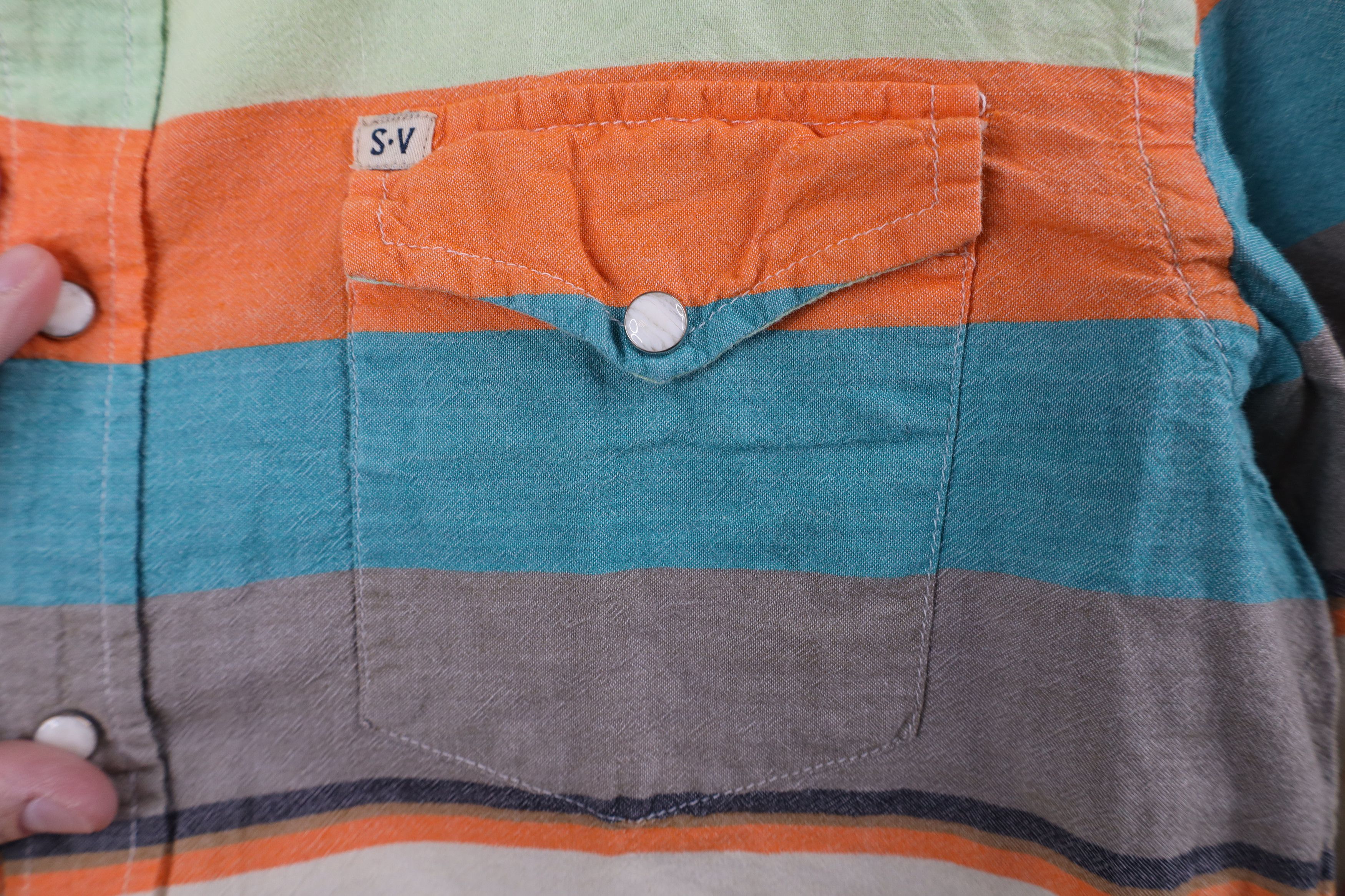 Vintage Vintage Salt Valley Western Striped Snap Button Shirt Size US M / EU 48-50 / 2 - 6 Thumbnail