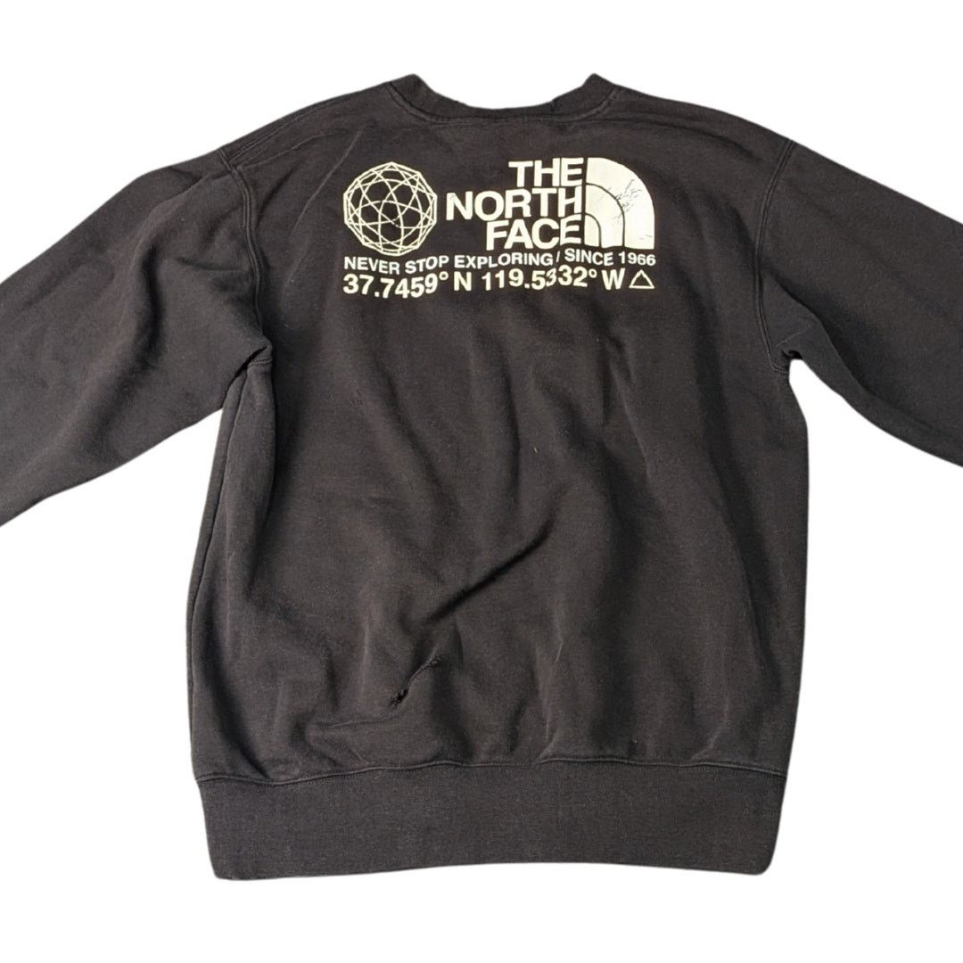 The North Face The North Face Distressed Logo Graphic Crewneck Sweatshirt Size US M / EU 48-50 / 2 - 2 Thumbnail