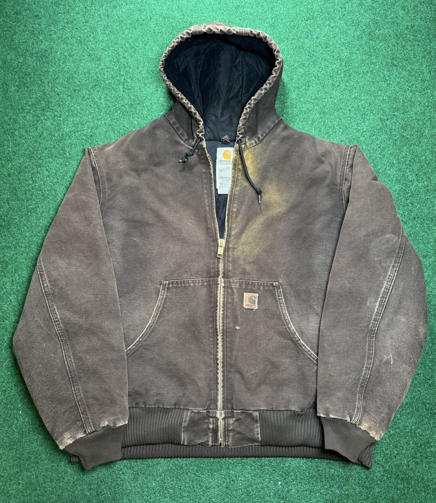 image of 90's Insane Faded Brown Carhartt Quick Duck Mens XL Jacket