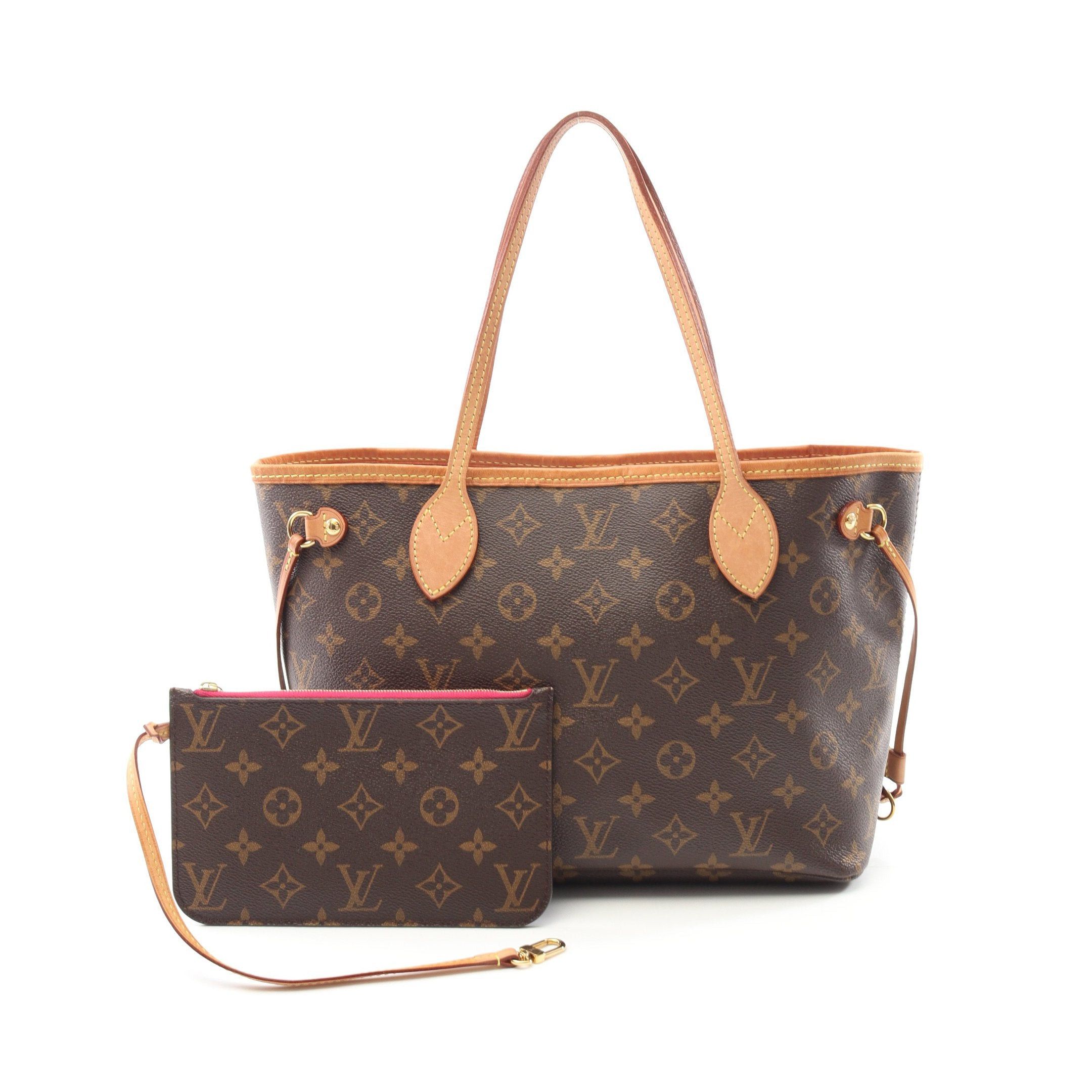 Louis Vuitton Louis Vuitton Neverfull Pm Monogram Pivoine Handbag Tote Bag Leather Brown Size ONE SIZE - 1 Thumbnail