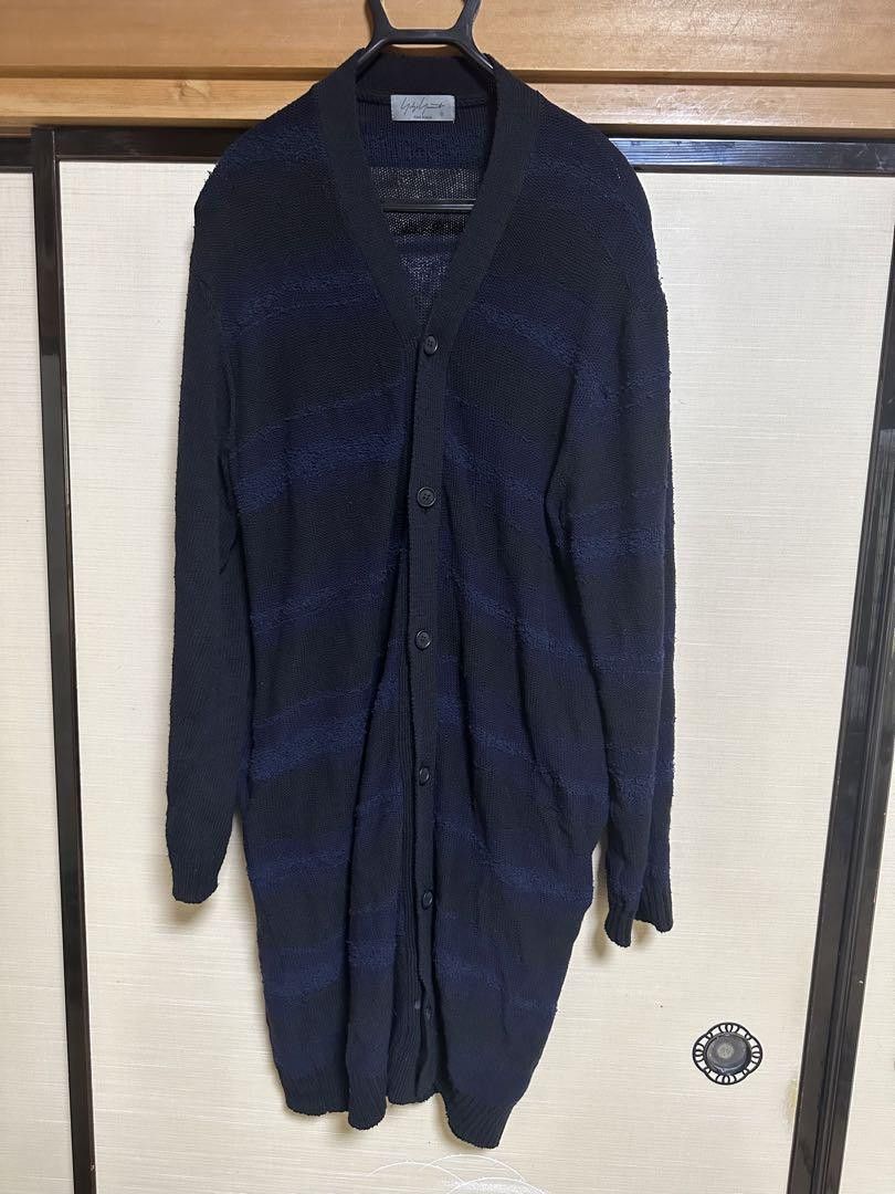 image of Yohji Yamamoto Pour Homme 24Ss Long Cardigan in Black, Men's (Size Large)