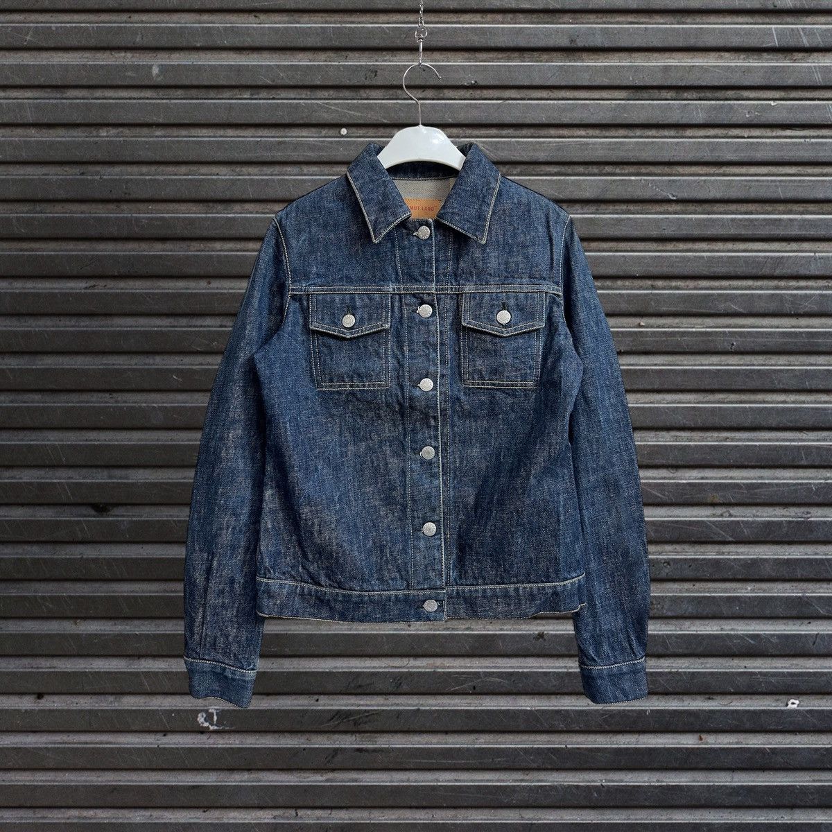 Helmut Lang 1998 Slim 2 Pocket Vintage Denim Jacket