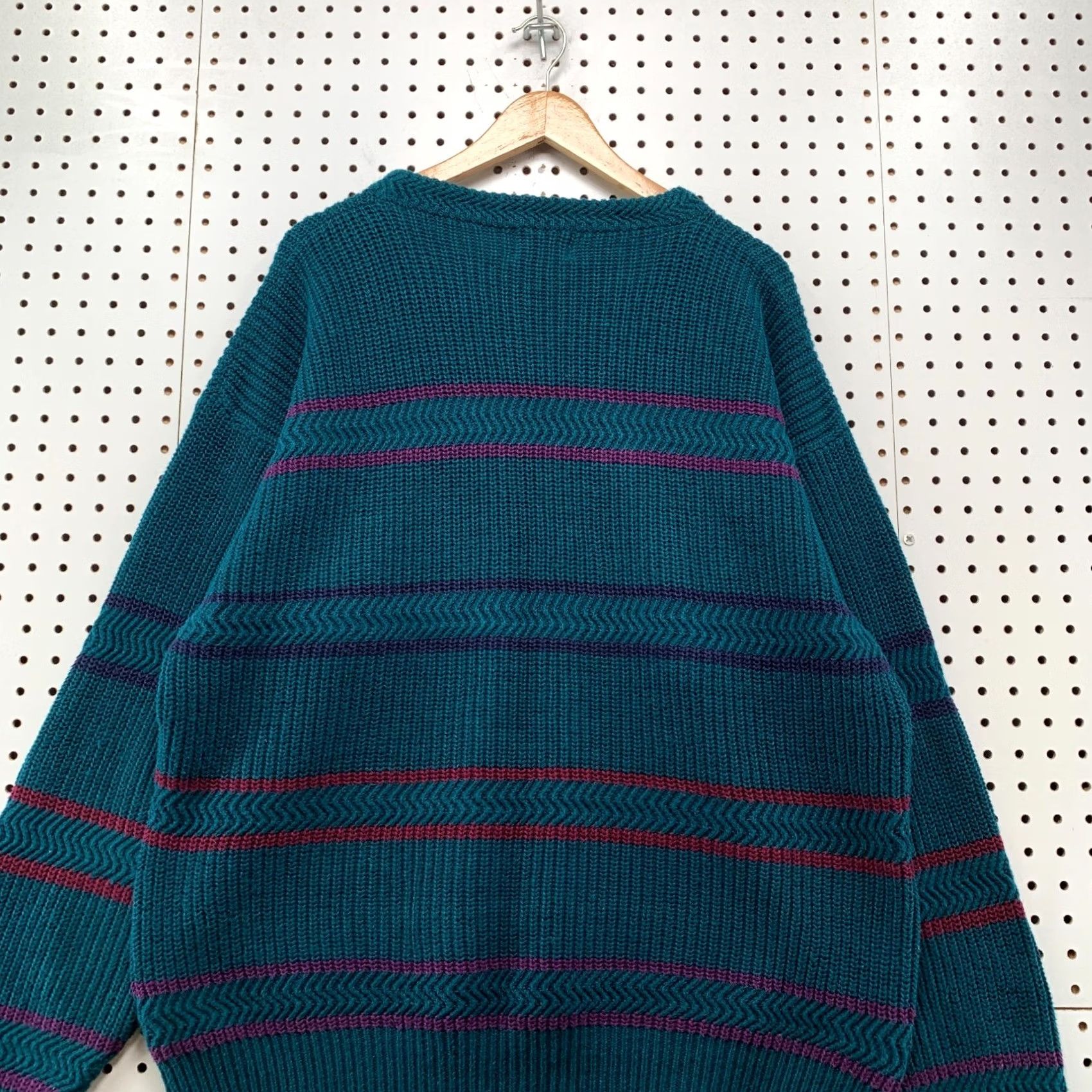 Vintage VINTAGE Boston Clipper Knit Sweater Mens XLK Blue Striped Pullover 24x30 Classic Conversation Size US XL / EU 56 / 4 - 7 Thumbnail