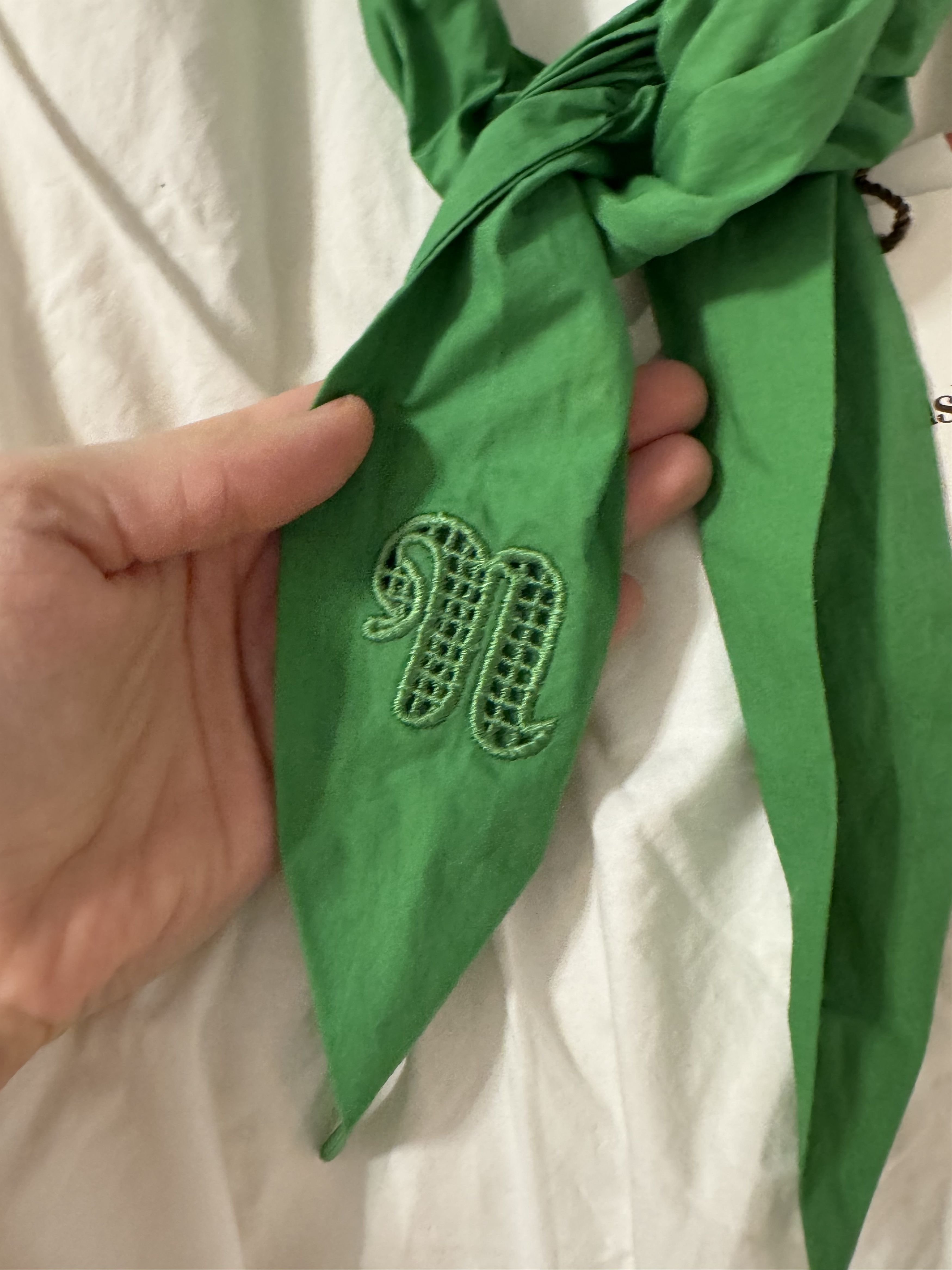 Nanushka Green scarf Size ONE SIZE - 4 Thumbnail