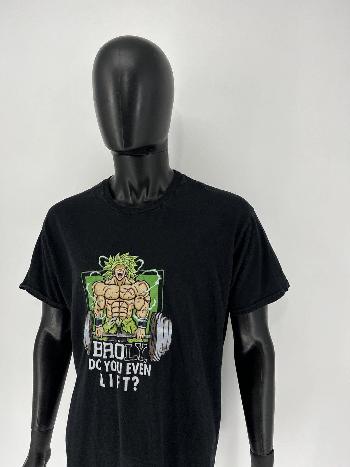 Anime × Cartoon Network × Vintage Dragon Ball Super Saiyan Legend Broly Gym Do You Even Lift Size US XXL / EU 58 / 5 - 5 Thumbnail
