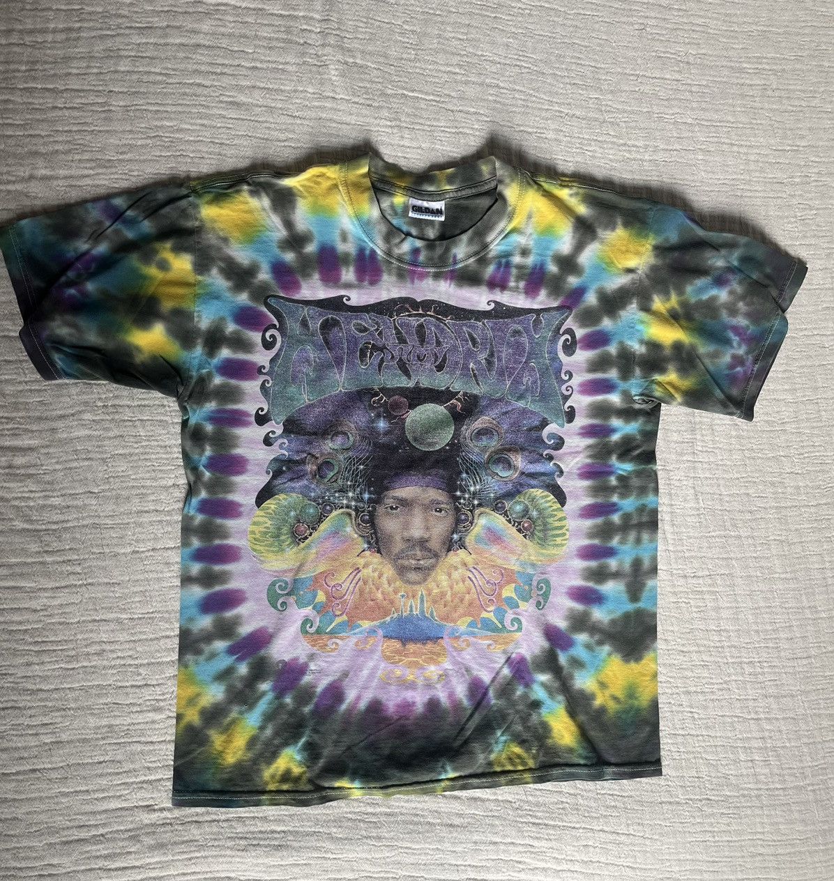 Jimi Hendrix 1997 Jimi Hendrix Tie-Dye Shirt – Original, Rare Size US L / EU 52-54 / 3 - 3 Thumbnail