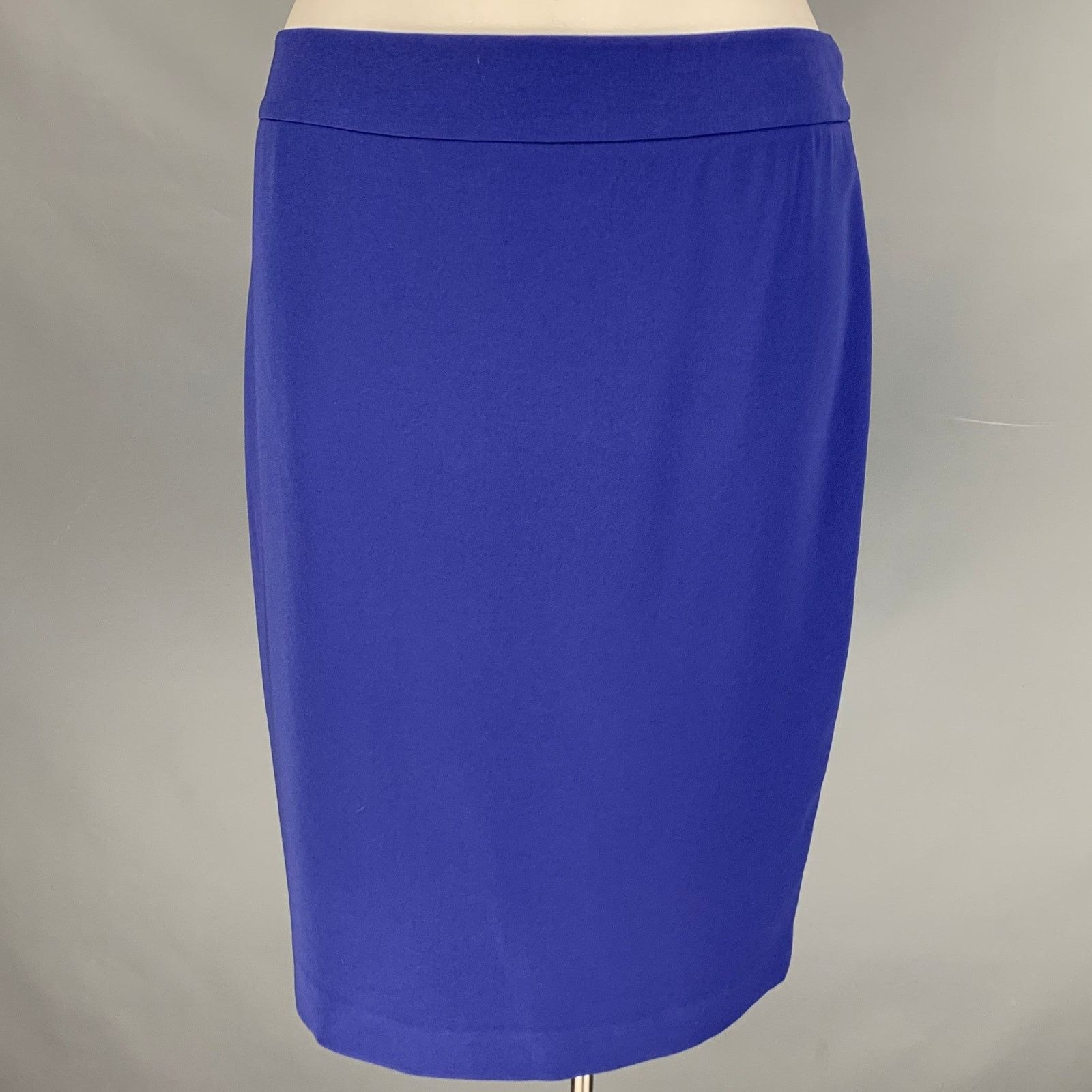 Armani Collezioni ARMANI COLLEZIONI Size 12 Blue Pencil Skirt Size 34" / US 12 / IT 48 - 1 Thumbnail