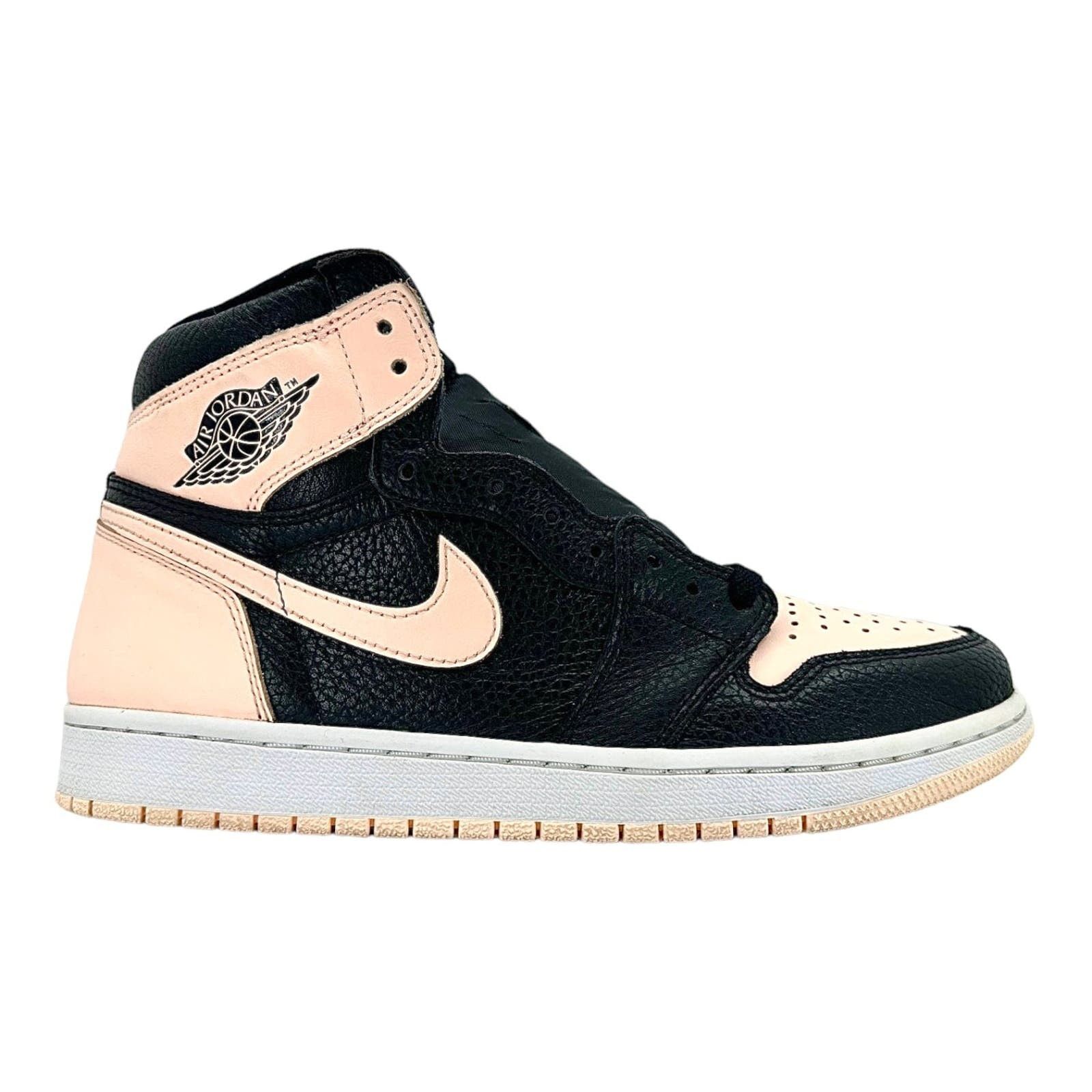 image of Nike Air Jordan 1 Retro High Black Crimson Tint Pre-Owned Shoes, Men's (Size 9)