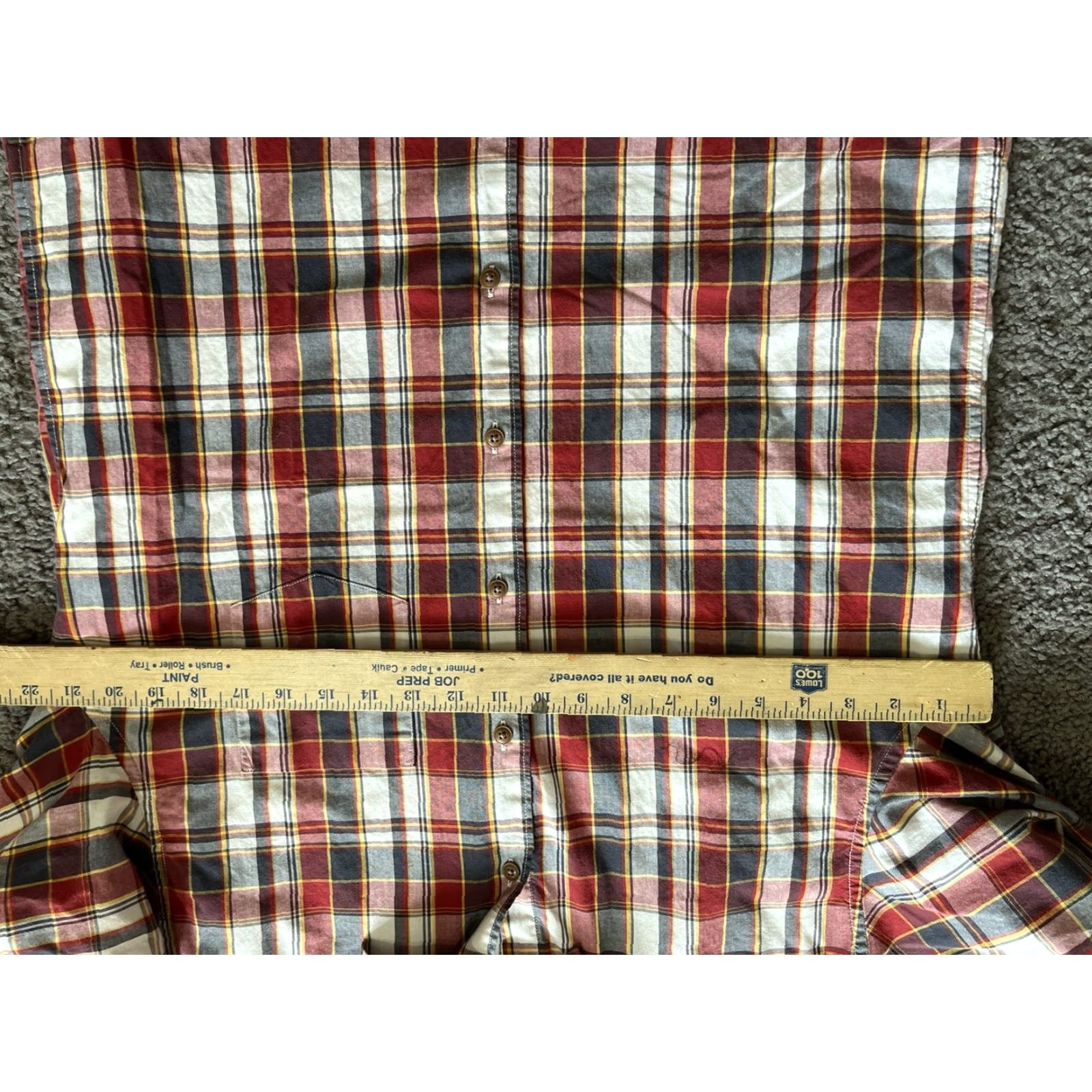 J.Crew J. Crew Long Sleeve Button-Down Shirt Men's L Red Plaid Casual Classic Button-Up Shirt Size US L / EU 52-54 / 3 - 3 Thumbnail