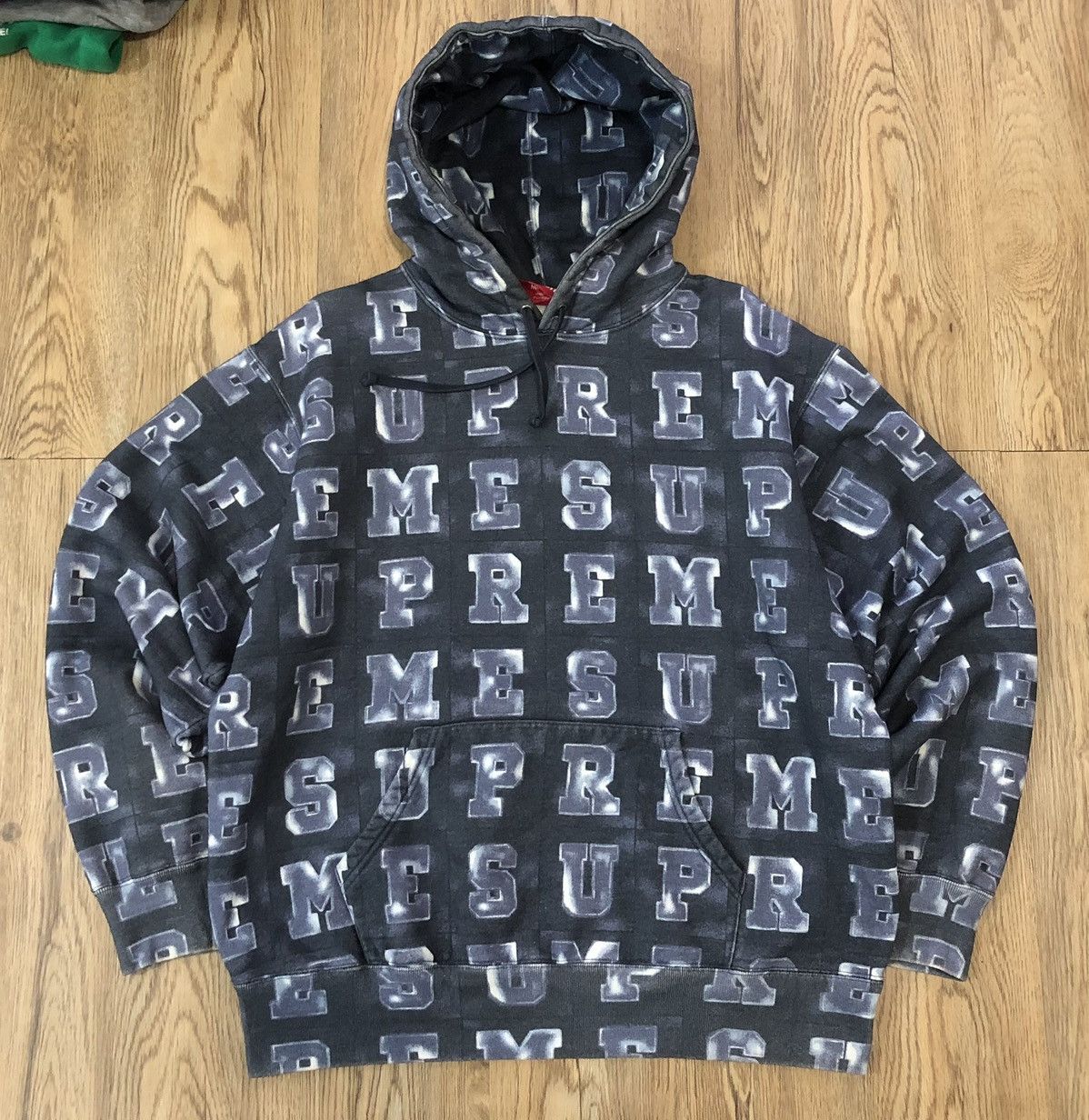 Supreme shops Blocks Navy hoodie