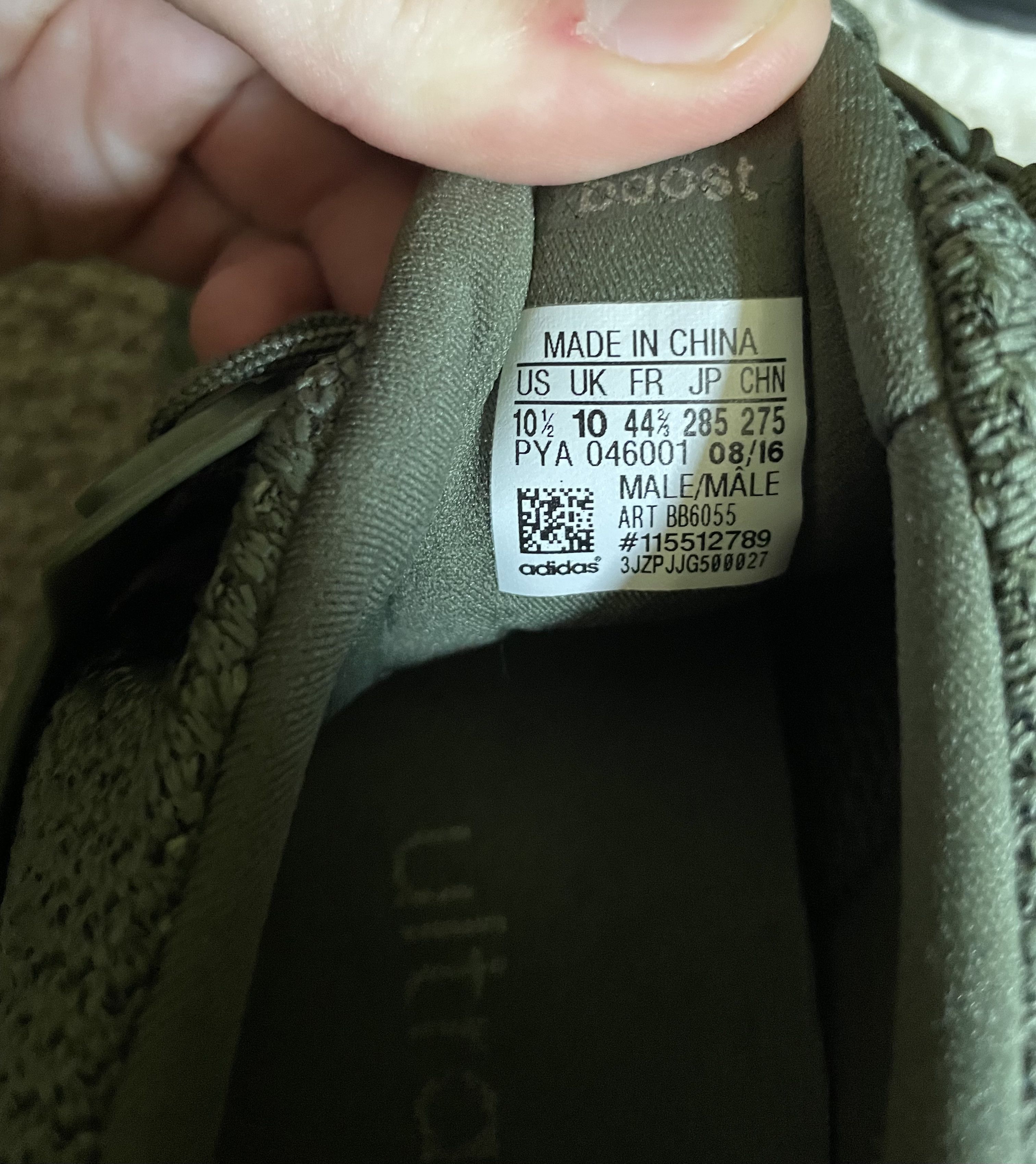 Adidas Adidas Ultraboost 2.0 Merino Wool Olive Size US 10.5 / EU 43-44 - 7 Thumbnail