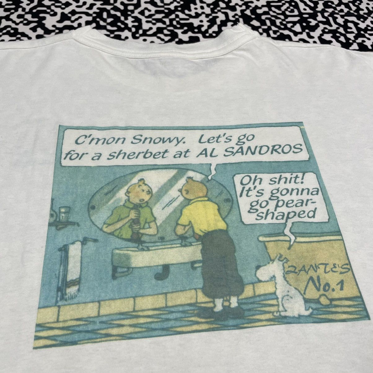 Cartoon Network Vintage 90s TIN TIN Cartoon Humor Retro T-shirt Size US L / EU 52-54 / 3 - 6 Thumbnail