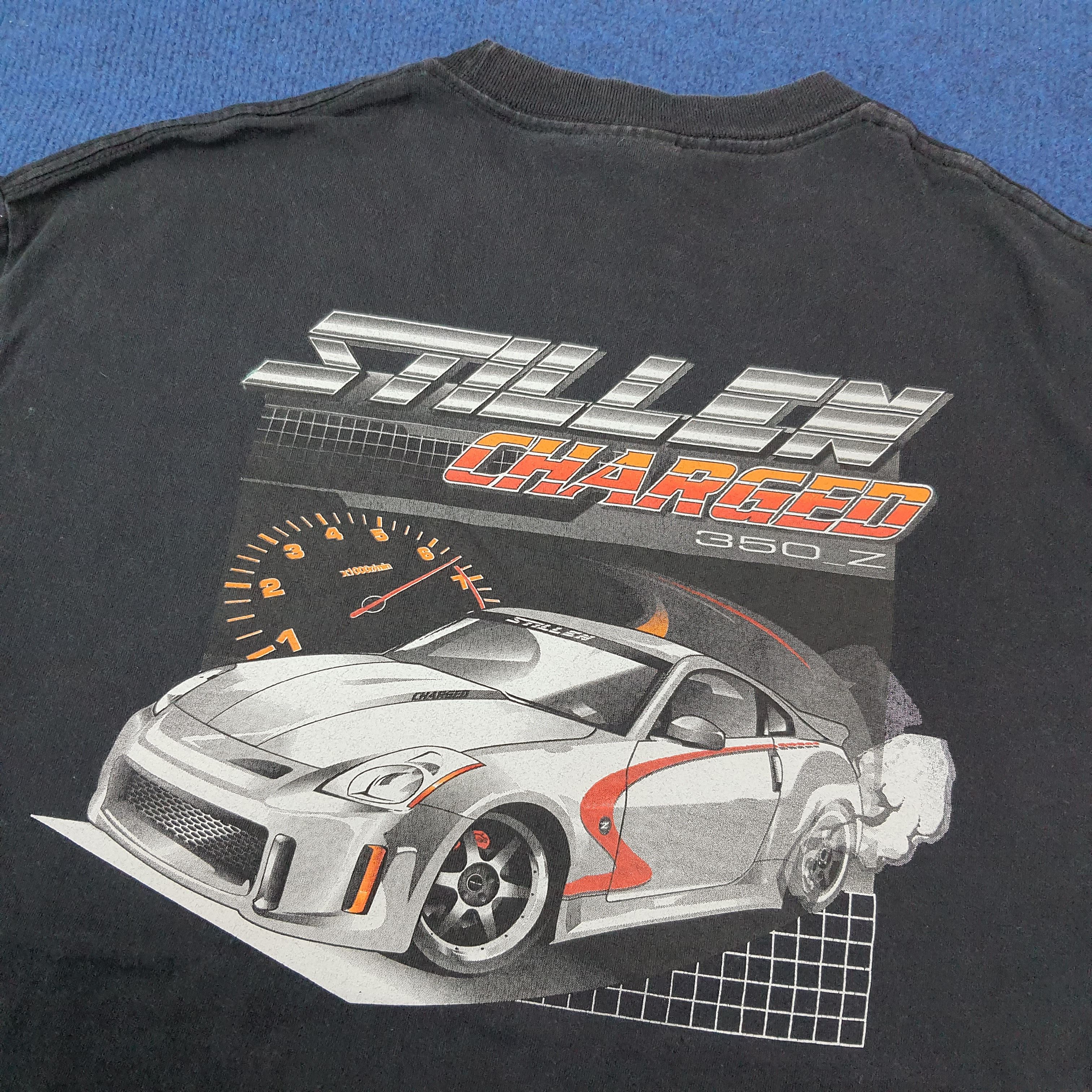 Vintage Vintage Stillen Charged Nissan 350Z Racing Tshirt C223N35 Size US XL / EU 56 / 4 - 2 Thumbnail