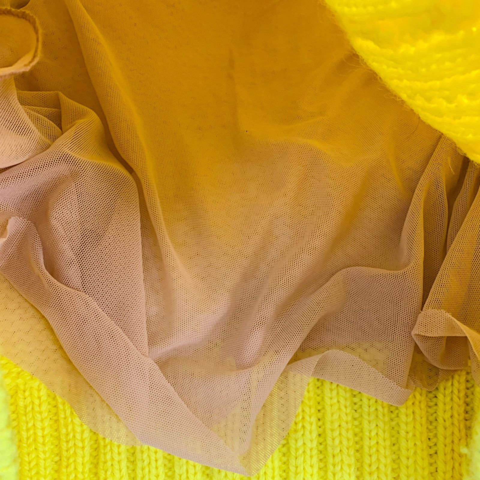 Philosophy di Lorenzo Serafini S Yellow Cable Knit Crew Neck Sweater Size S / US 4 / IT 40 - 5 Thumbnail