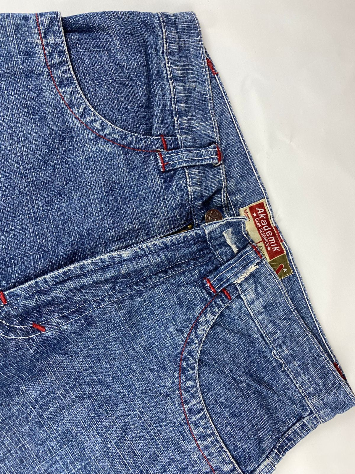 Vintage Akademik Y2K Denim Long Pants