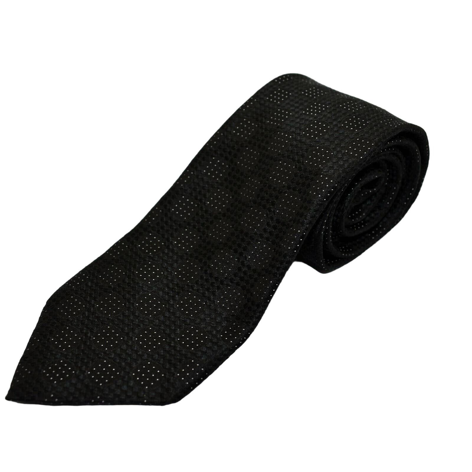 Gianfranco Ferre A2 NWoT Auth Gianfranco FERRE Black Silk Tie Made In Italy Size ONE SIZE - 1 Thumbnail