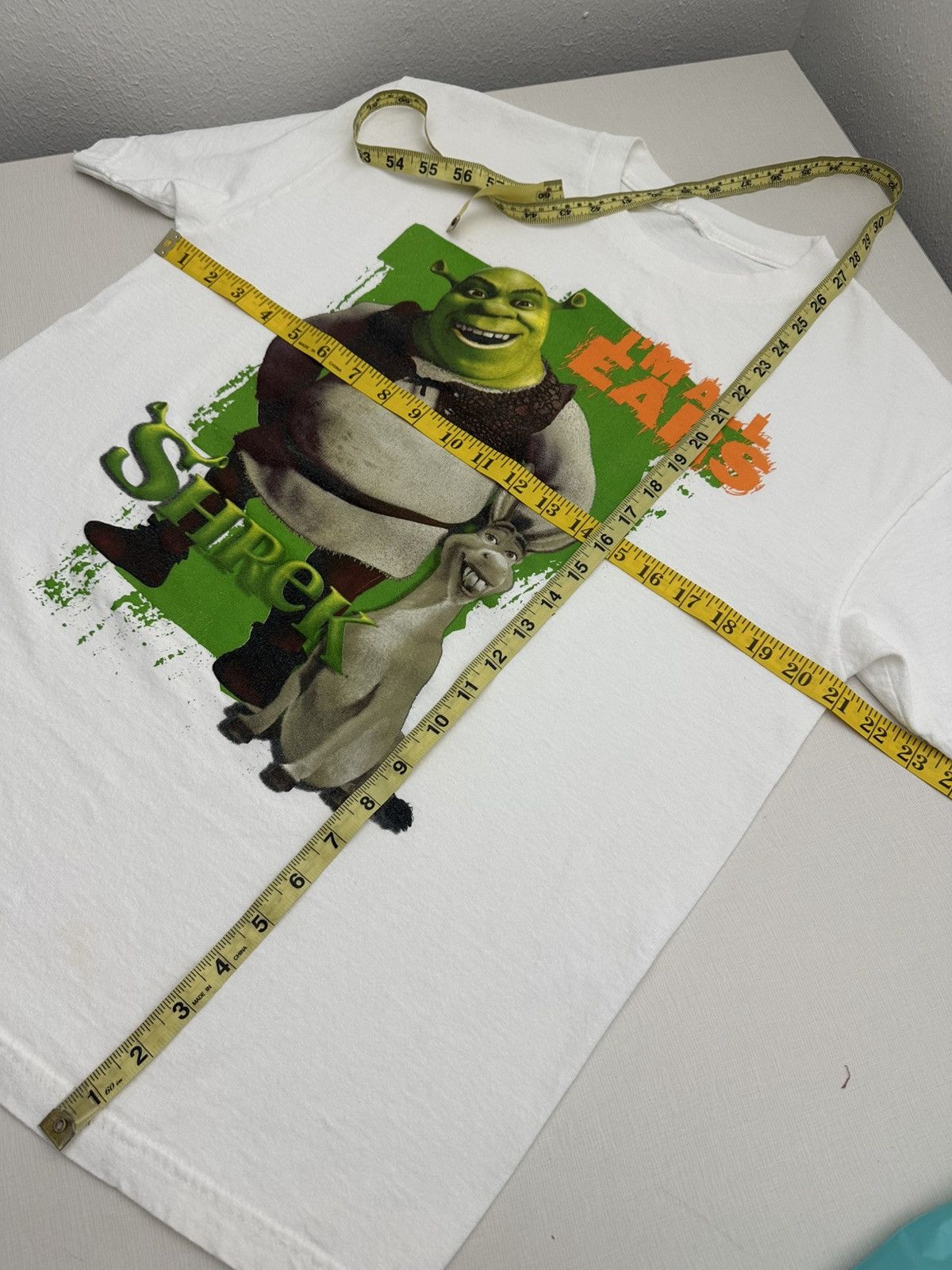 Monies Vintage Shrek 2 I’m All Ears DreamWorks Donkey Movie Promo Size US L / EU 52-54 / 3 - 6 Thumbnail