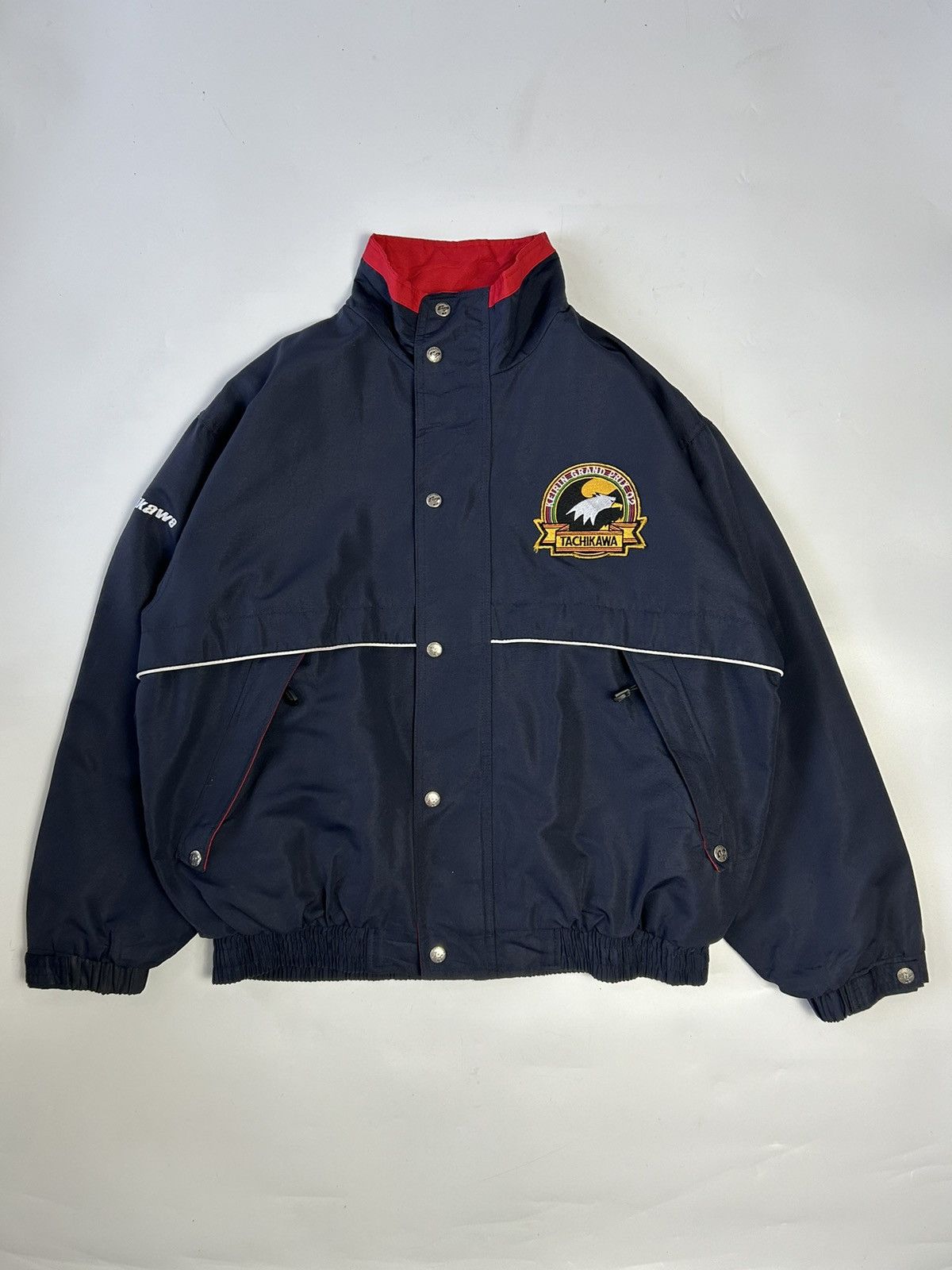 Japanese Brand × Vintage VINTAGE KEIRIN GRAND PRIX 02 TACHIKAWA BOMBER JACKET Size US L / EU 52-54 / 3 - 1 Thumbnail