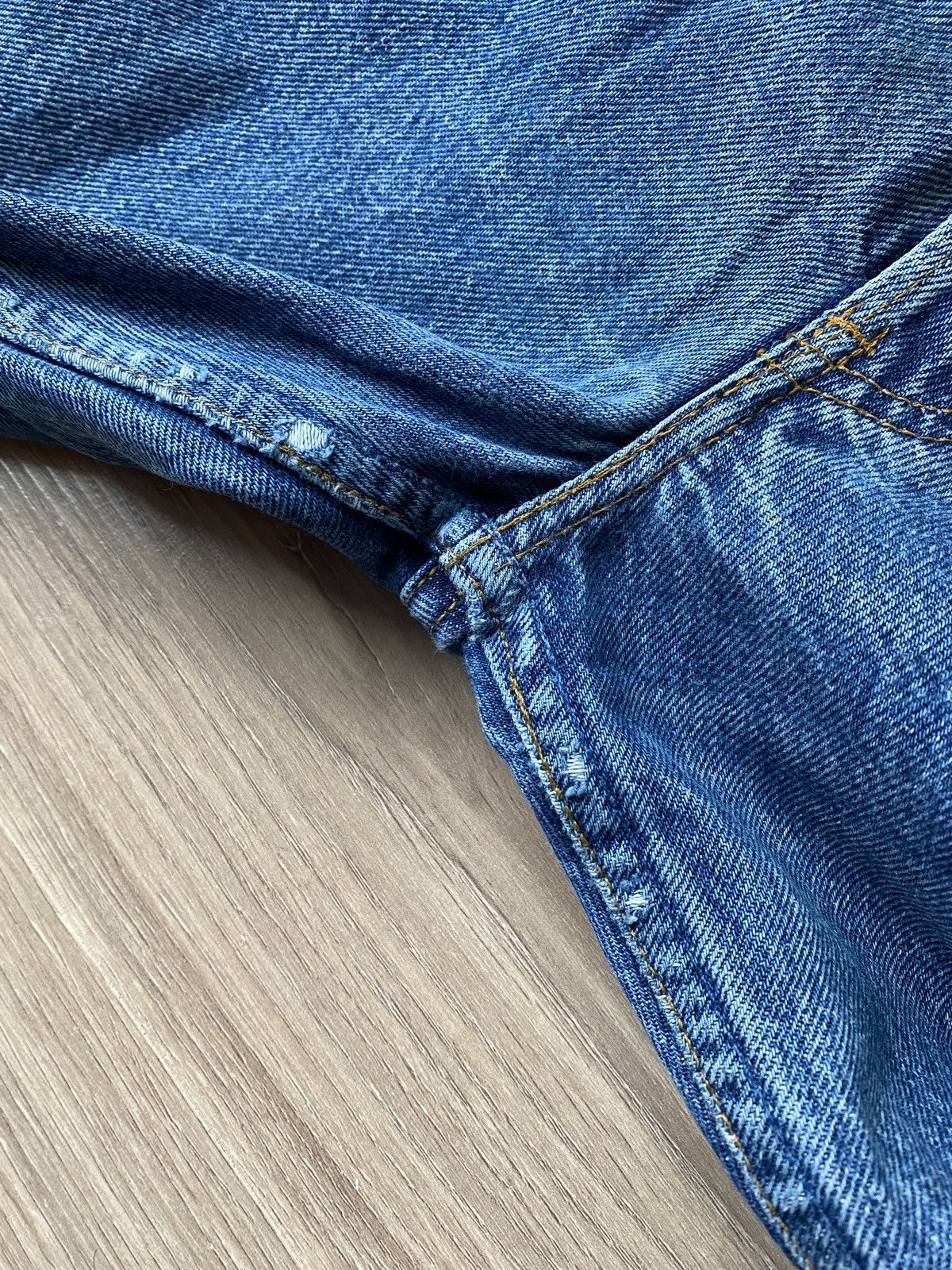 Levi's × Levi's Vintage Clothing Levis 501 Vintage Distressed Jeans France Size US 36 / EU 52 - 3 Thumbnail