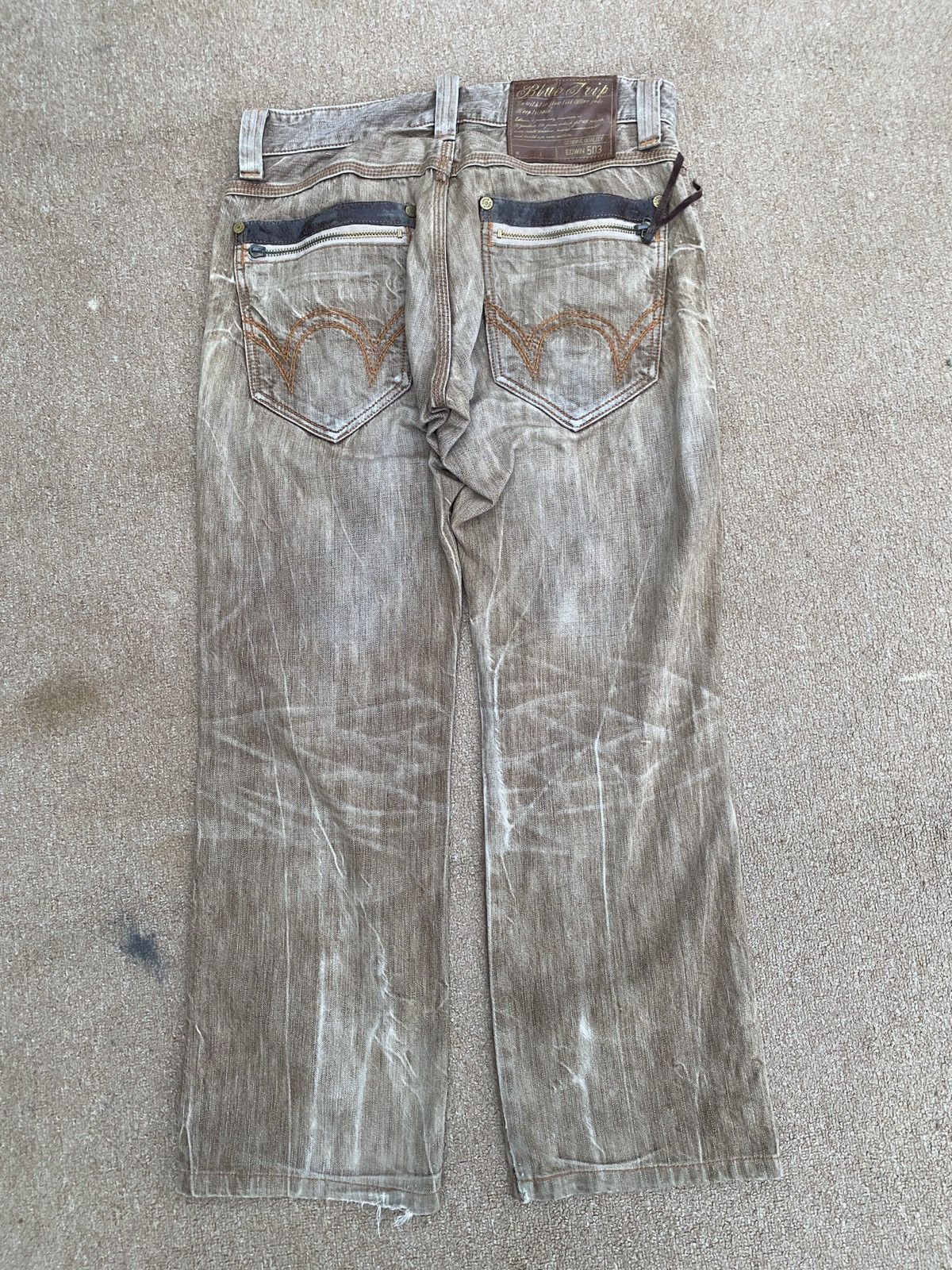 14th Addiction × Edwin × Vintage Vintage edwin blue trip loose cut denim Size US 30 / EU 46 - 4 Thumbnail
