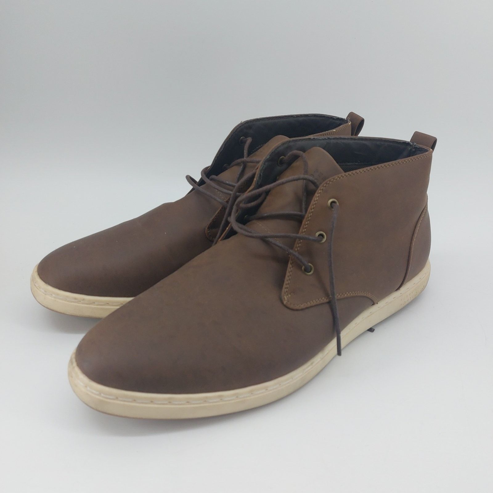 Perry Ellis Perry Ellis Portfolio Men's Brown Lace Up Demi Hi Casual Size US 13 / EU 46 - 3 Thumbnail