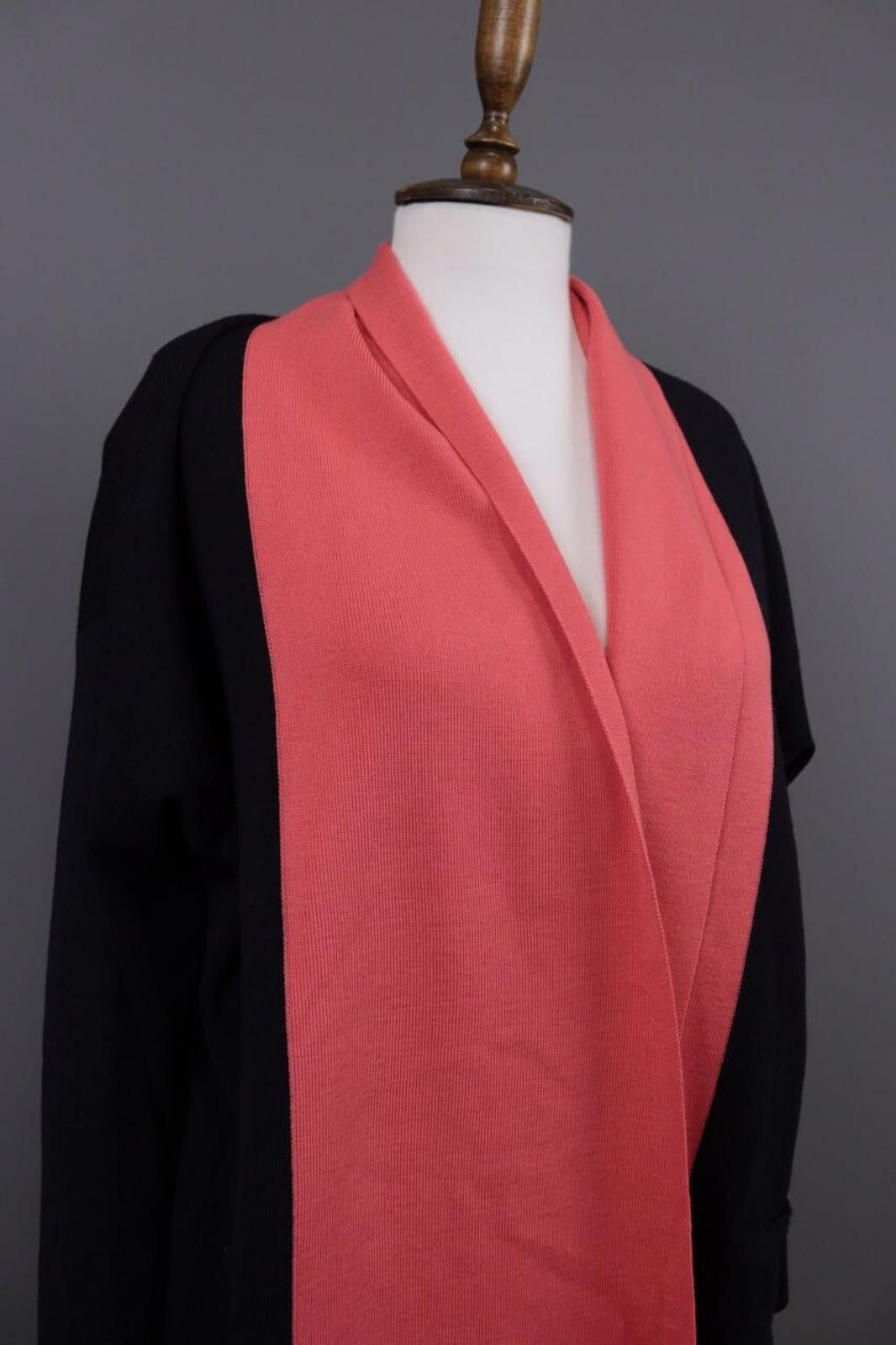 Escada Escada Margaretha Ley Black Pink Lagenlook Cardigan Size 38 Size M / US 6-8 / IT 42-44 - 4 Thumbnail