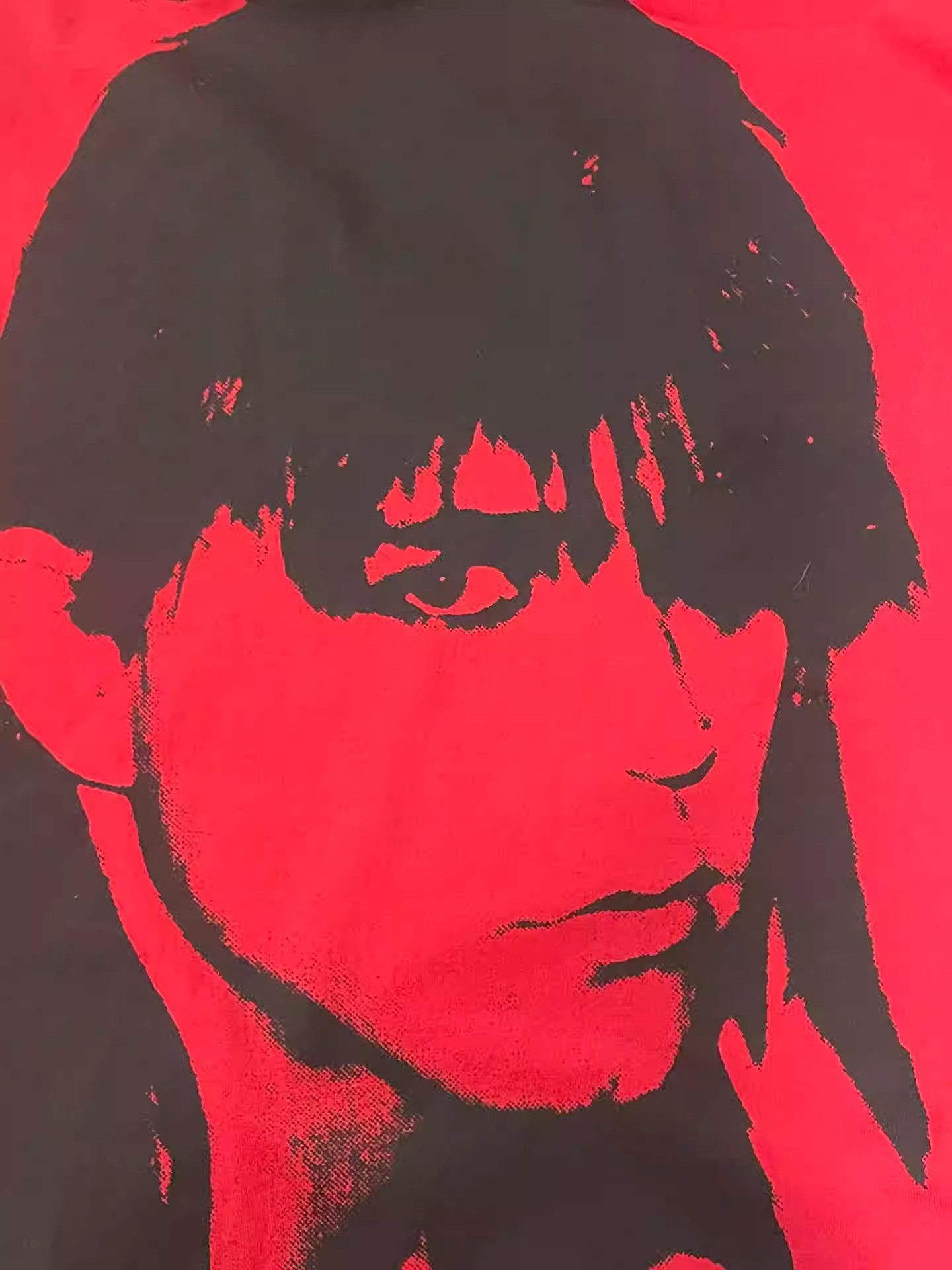 Raf Simons Raf simons red portrait short sleeve tee-2505 Size US M / EU 48-50 / 2 - 7 Thumbnail